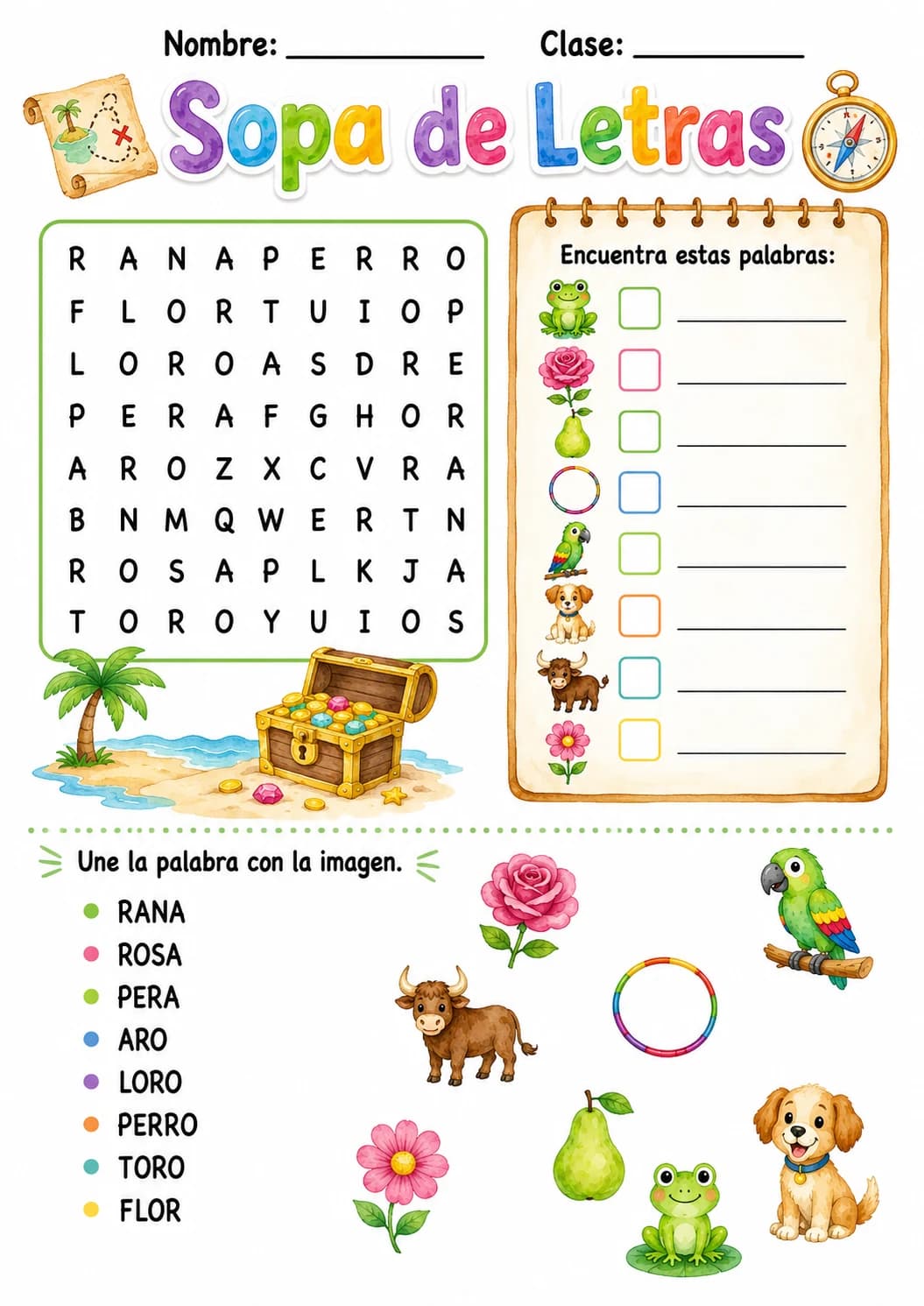 Spanish Letter R Phonics Worksheets Pack page 9 printable worksheet preview
