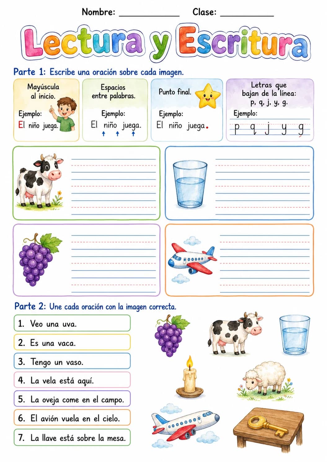 Spanish Letter V Phonics Worksheets Pack printable worksheet pack preview from KiwiBee