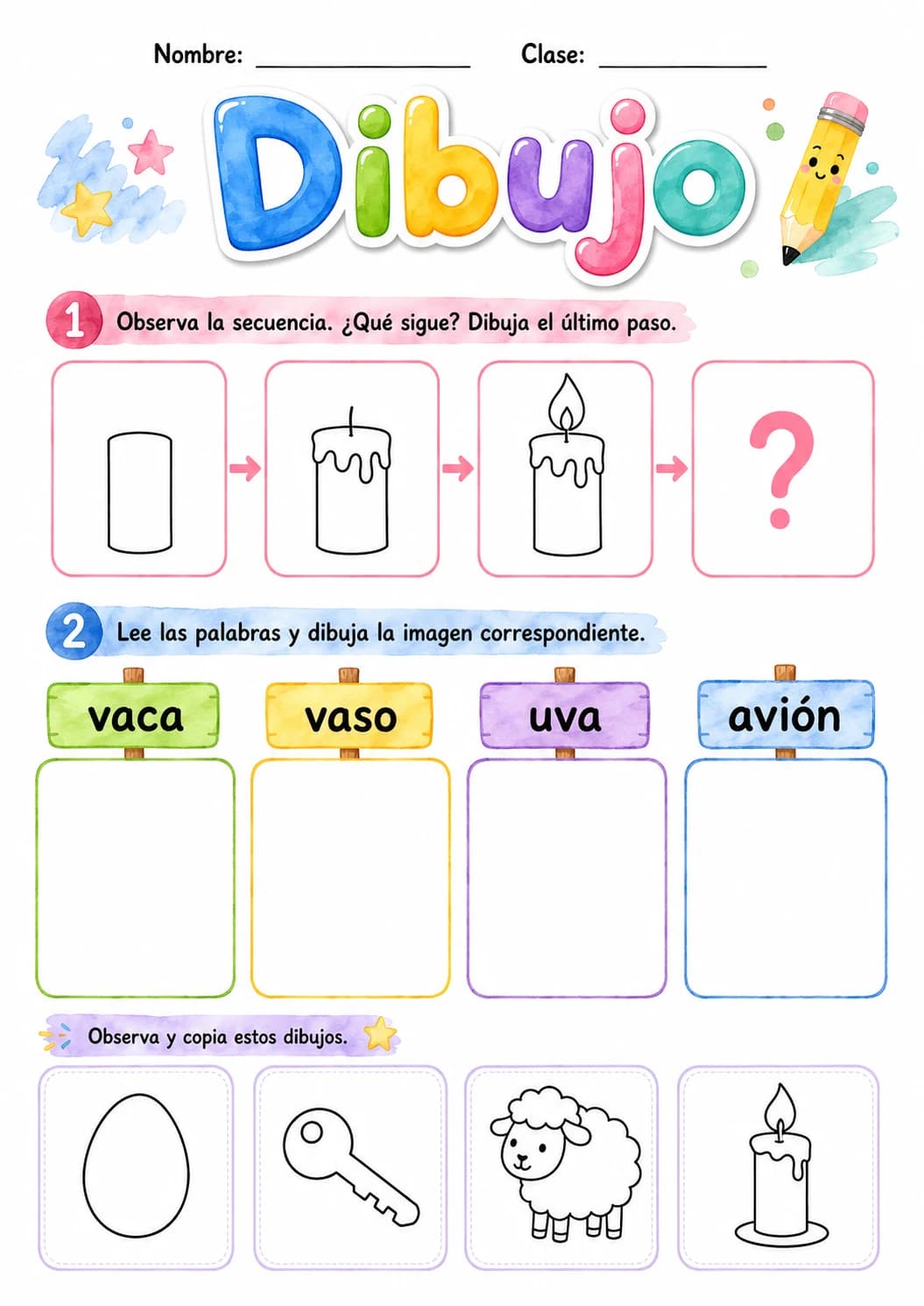 Spanish Letter V Phonics Worksheets Pack page 6 printable worksheet preview