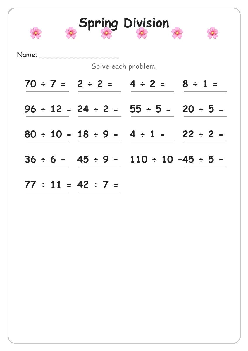 Spring Division (Grade 4)