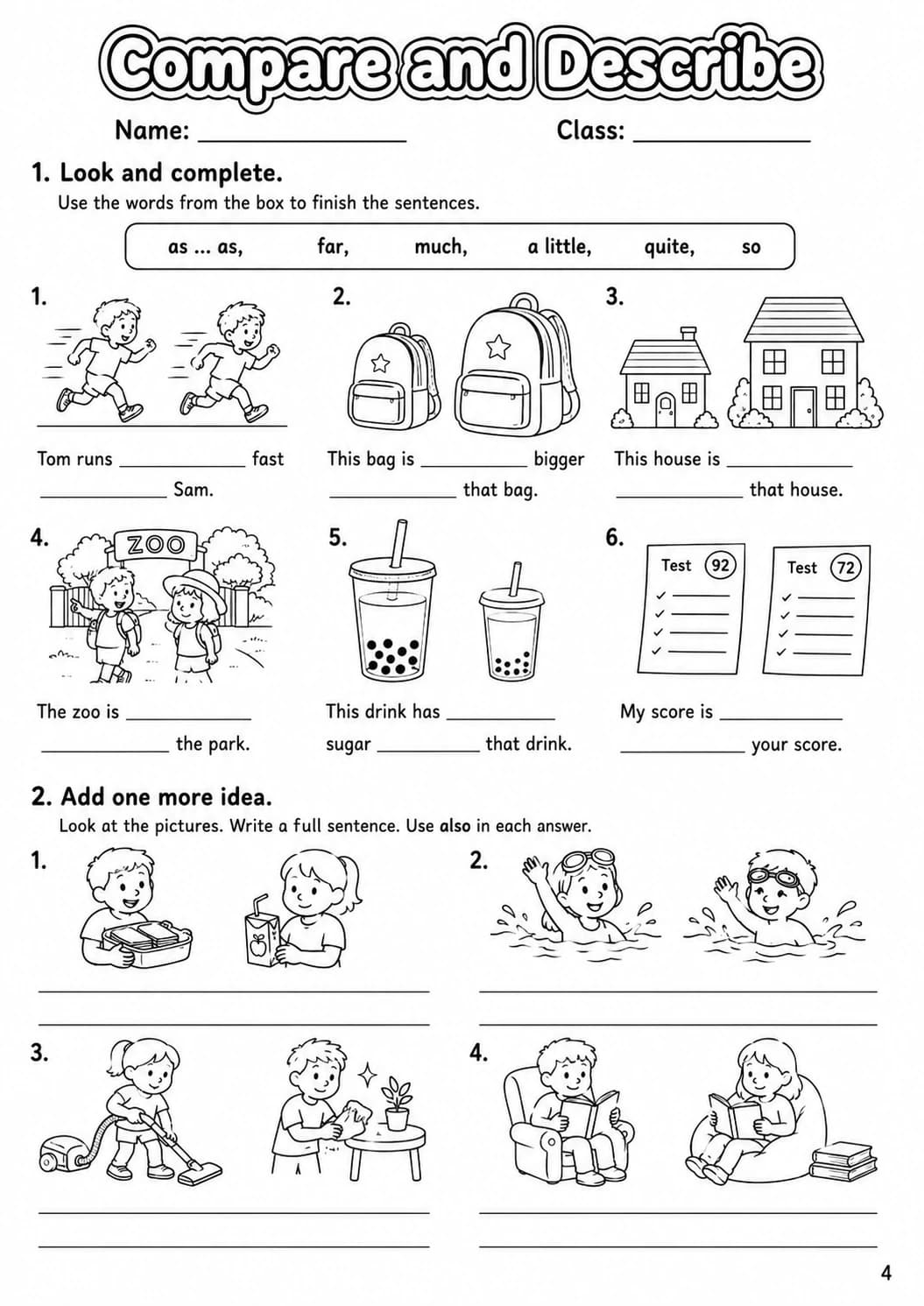 Adverbs Flyers Grammar Worksheet Pack page 6 printable worksheet preview
