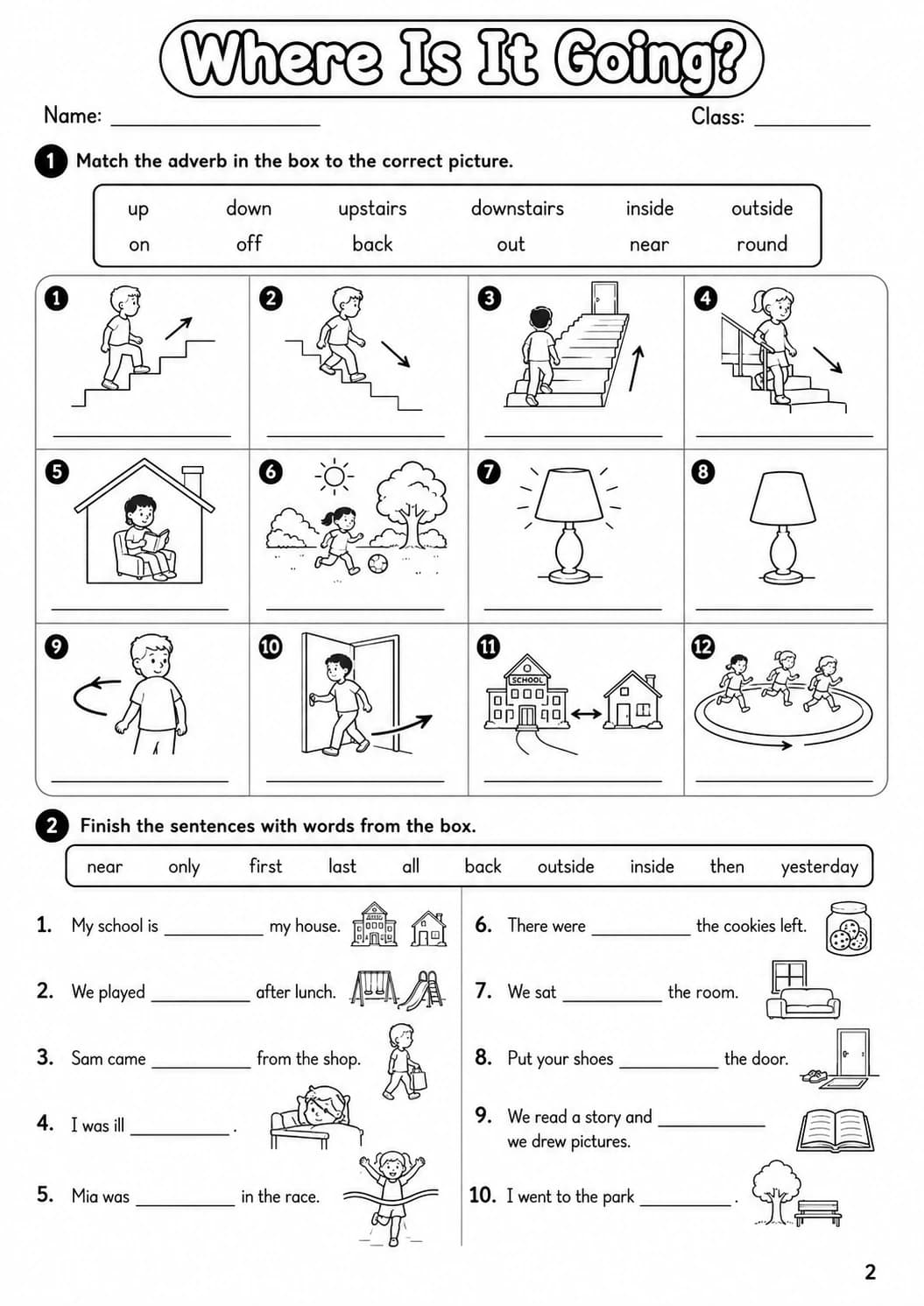Adverbs Movers Grammar Worksheet Pack page 4 printable worksheet preview