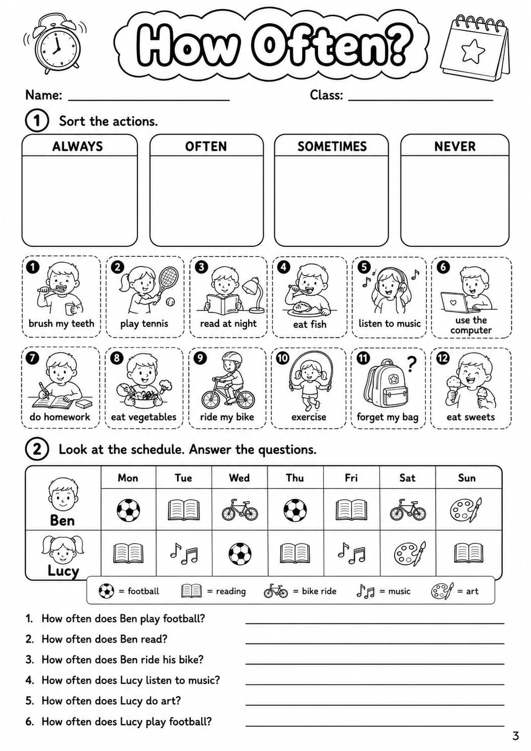 Adverbs Movers Grammar Worksheet Pack page 5 printable worksheet preview