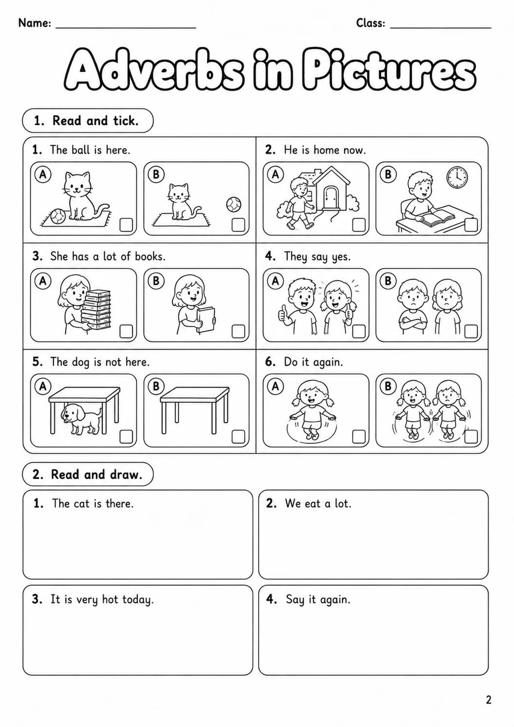Adverbs Starters Grammar Worksheet Pack page 9 printable worksheet preview