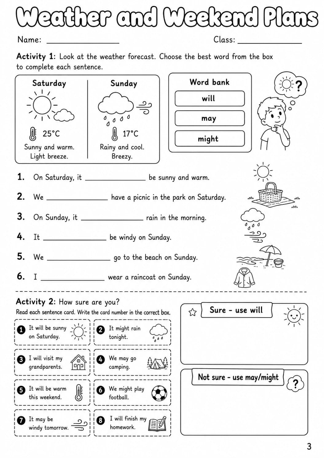 Modals Flyers Grammar Worksheet Pack page 5 printable worksheet preview