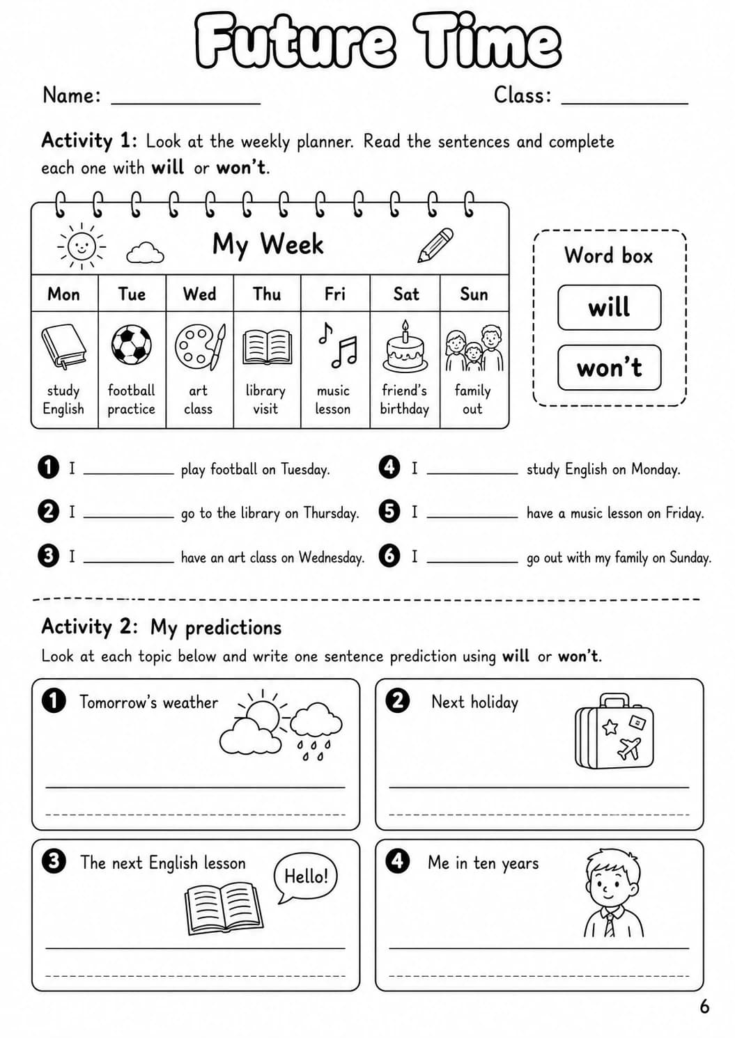 Modals Flyers Grammar Worksheet Pack page 8 printable worksheet preview