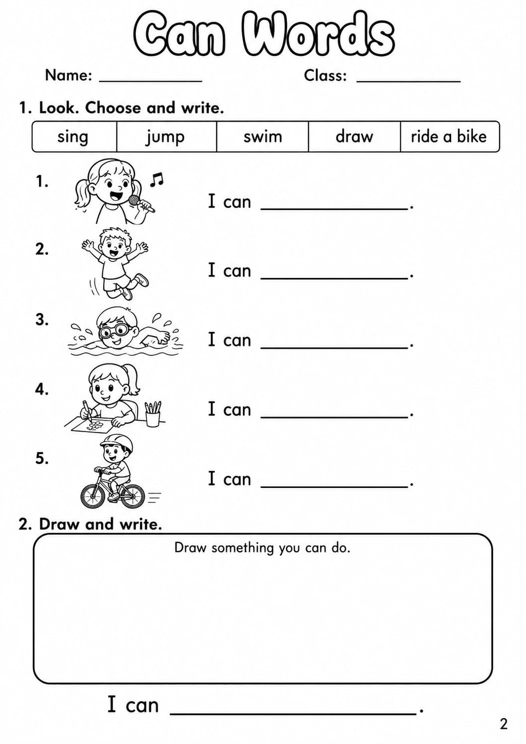 Modals Starters Grammar Worksheet Pack page 4 printable worksheet preview