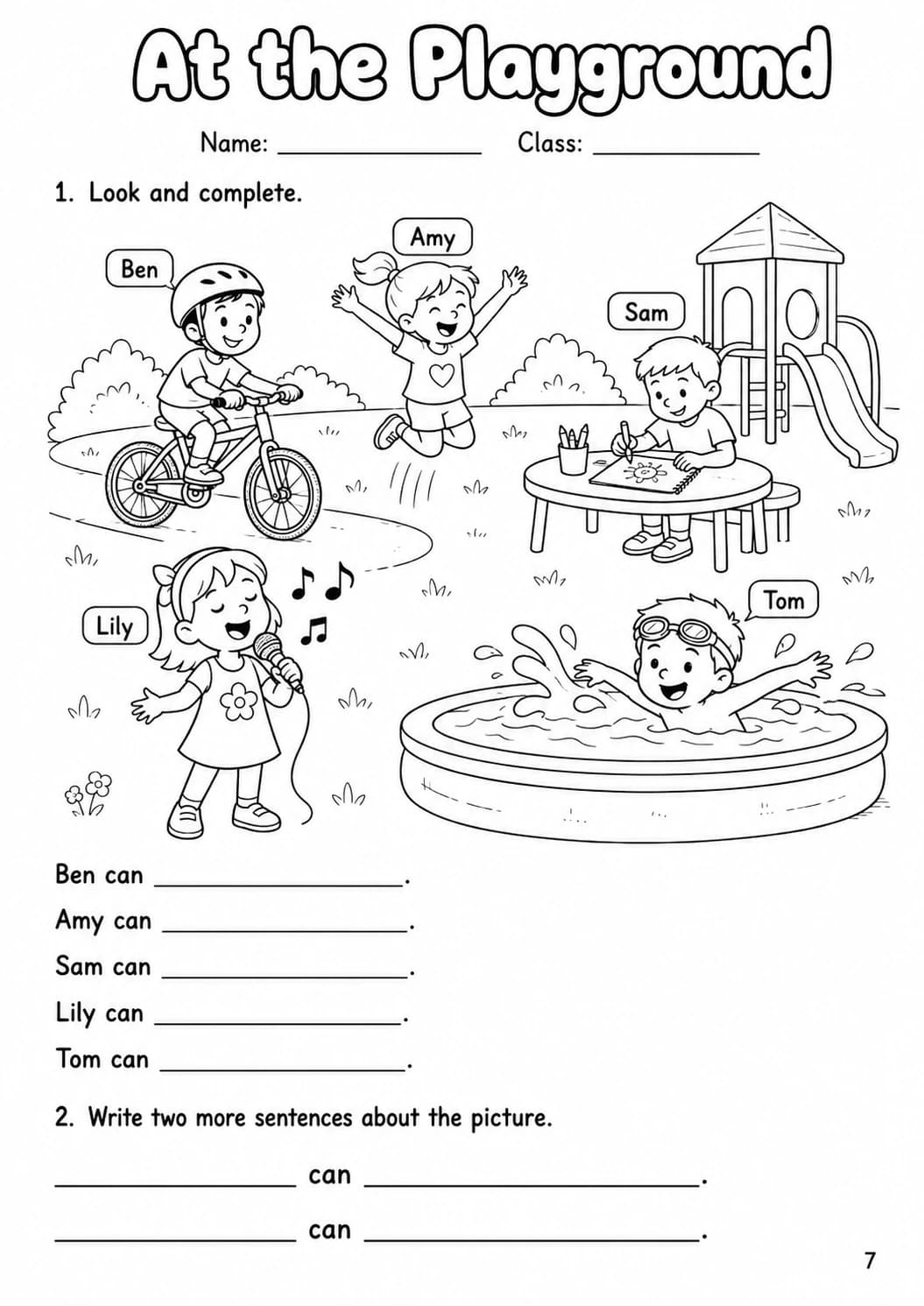 Modals Starters Grammar Worksheet Pack page 9 printable worksheet preview