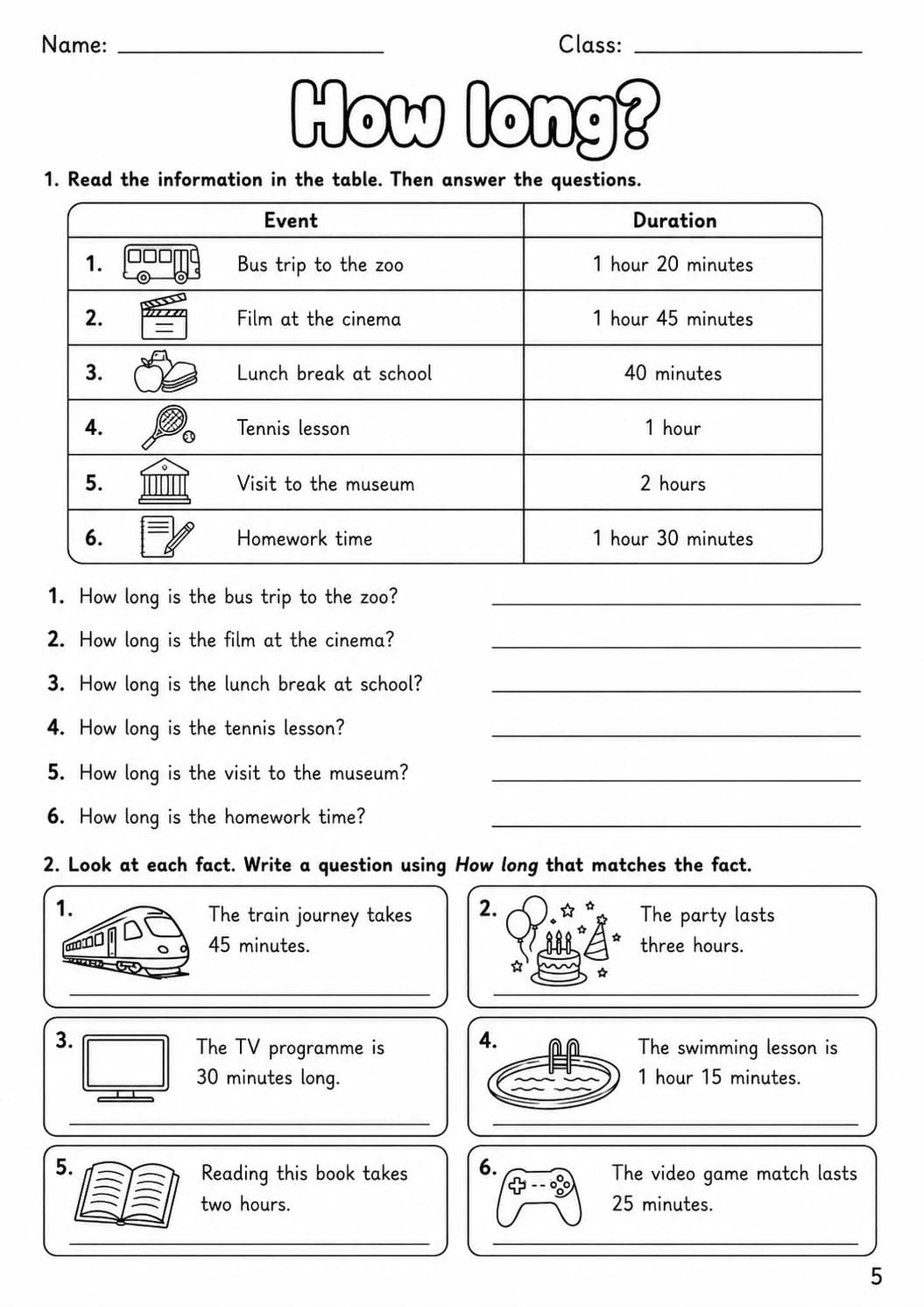 Question words Flyers Grammar Worksheet Pack page 7 printable worksheet preview
