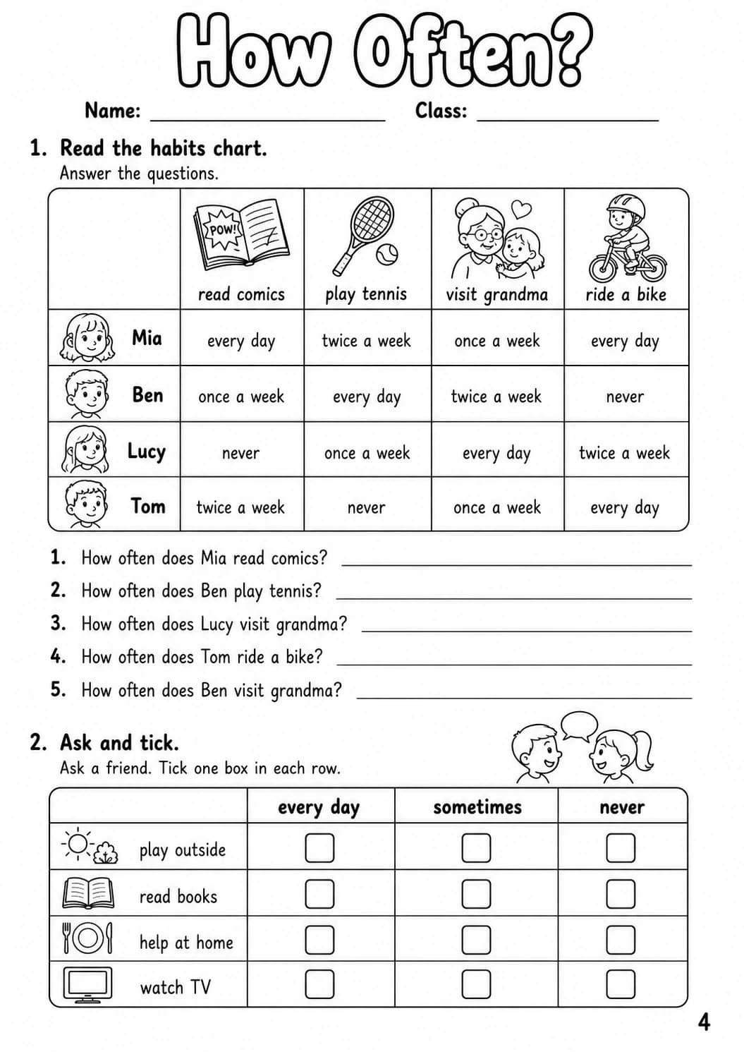 Question words Movers Grammar Worksheet Pack page 6 printable worksheet preview