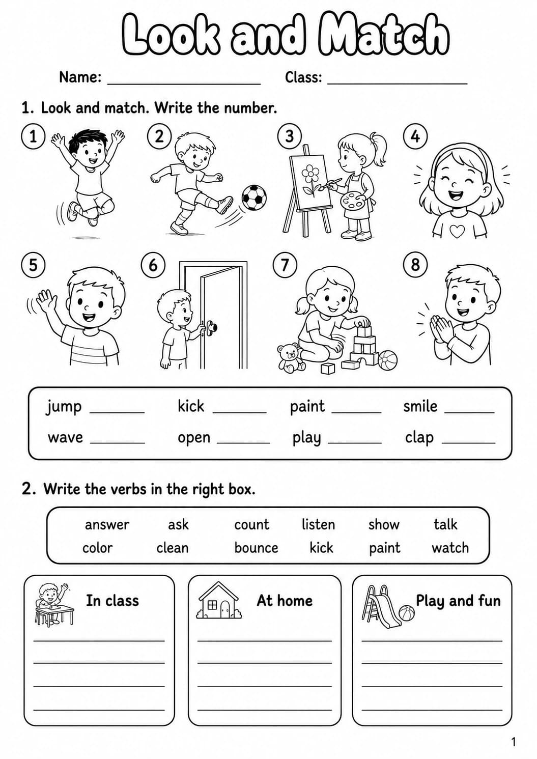 Regular Verbs Starters Grammar Worksheet Pack page 3 printable worksheet preview