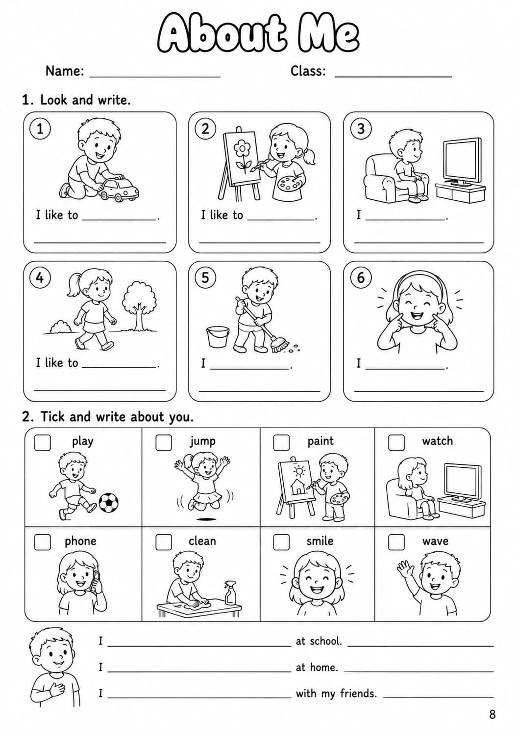 Regular Verbs Starters Grammar Worksheet Pack page 10 printable worksheet preview