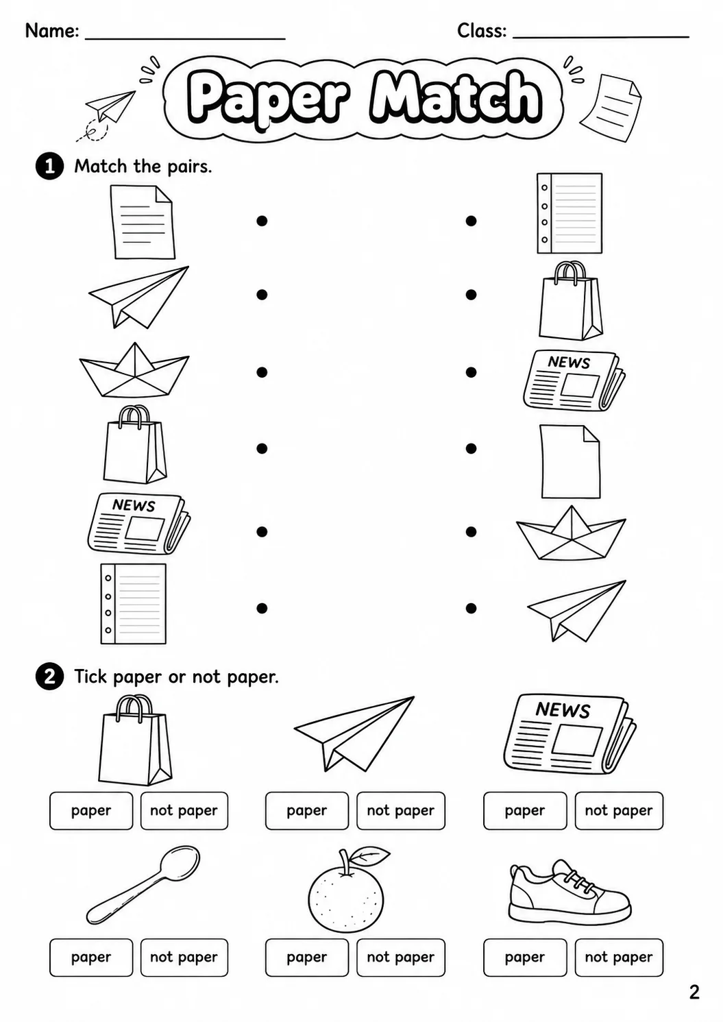 Materials Starters Vocabulary Worksheet Pack page 4 printable worksheet preview