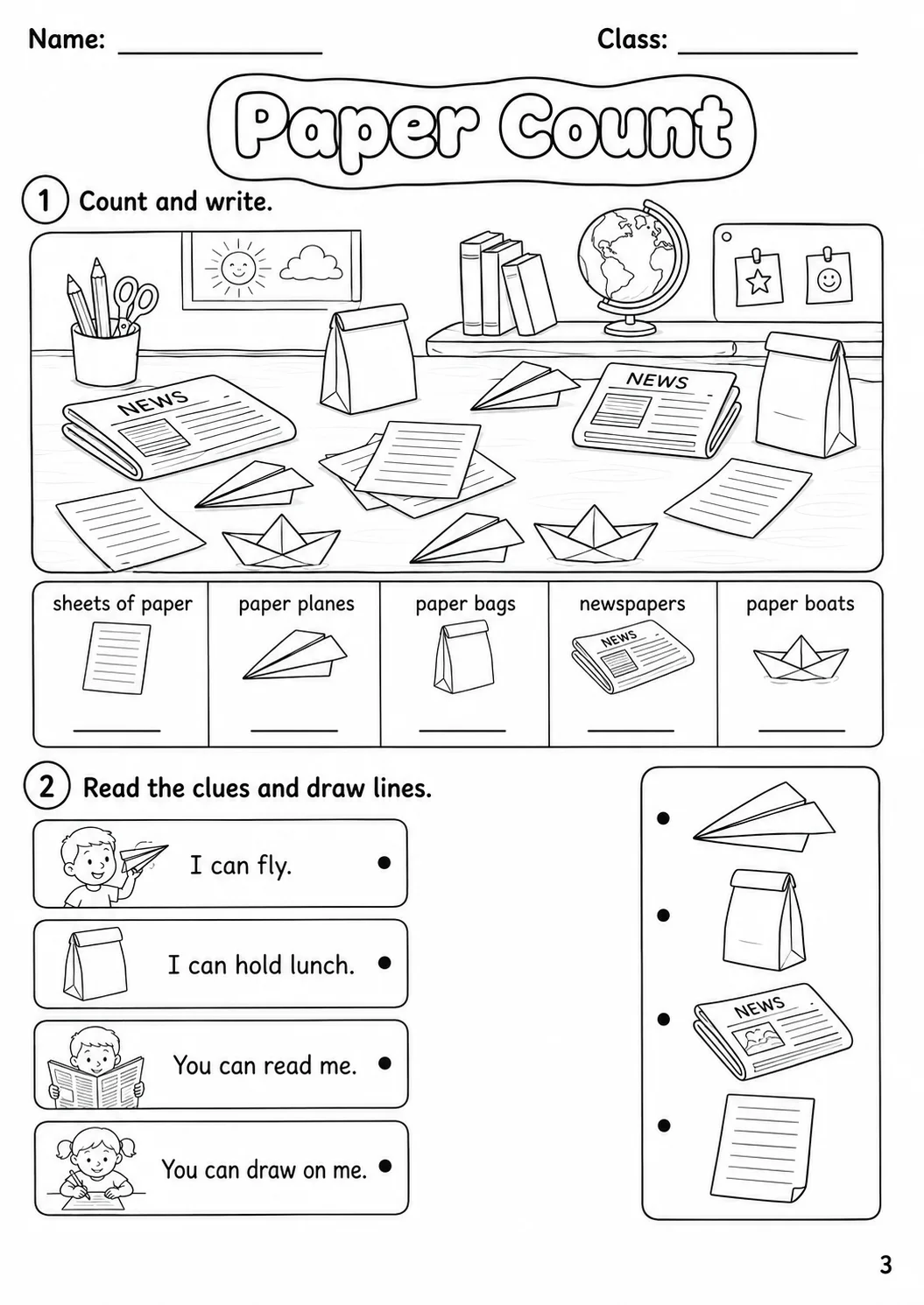Materials Starters Vocabulary Worksheet Pack page 5 printable worksheet preview
