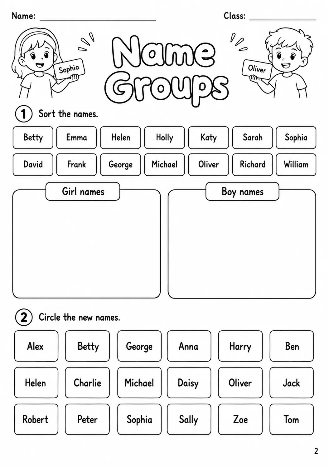 Names Flyers Vocabulary Worksheet Pack page 4 printable worksheet preview