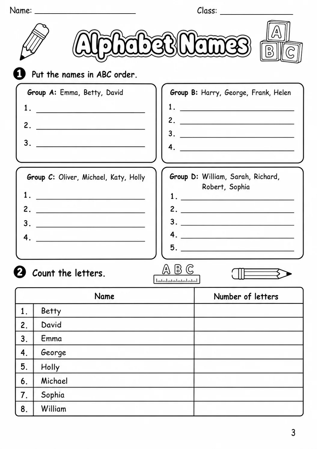 Names Flyers Vocabulary Worksheet Pack page 5 printable worksheet preview