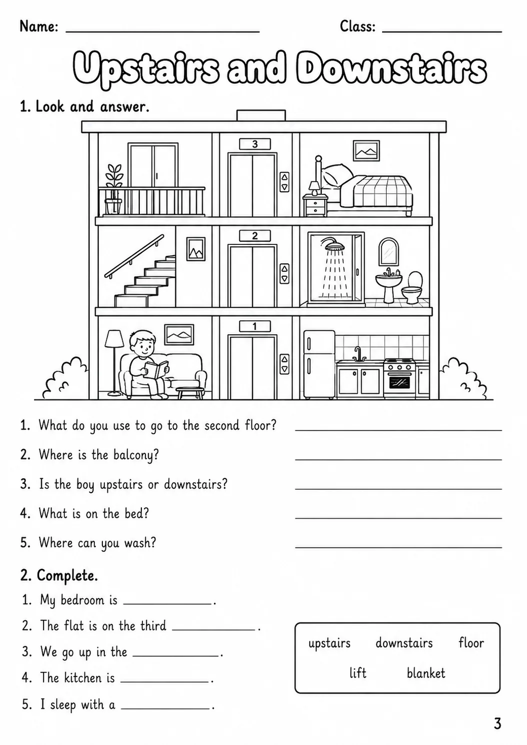 The Home Movers Vocabulary Worksheet Pack page 5 printable worksheet preview