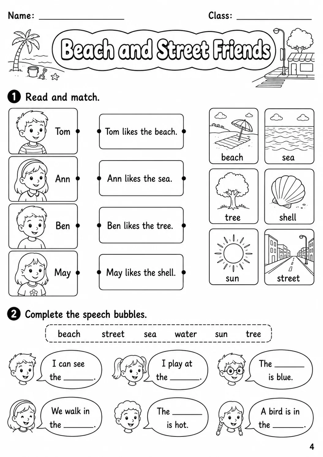 The World Around Us Starters Vocabulary Worksheet Pack page 6 printable worksheet preview