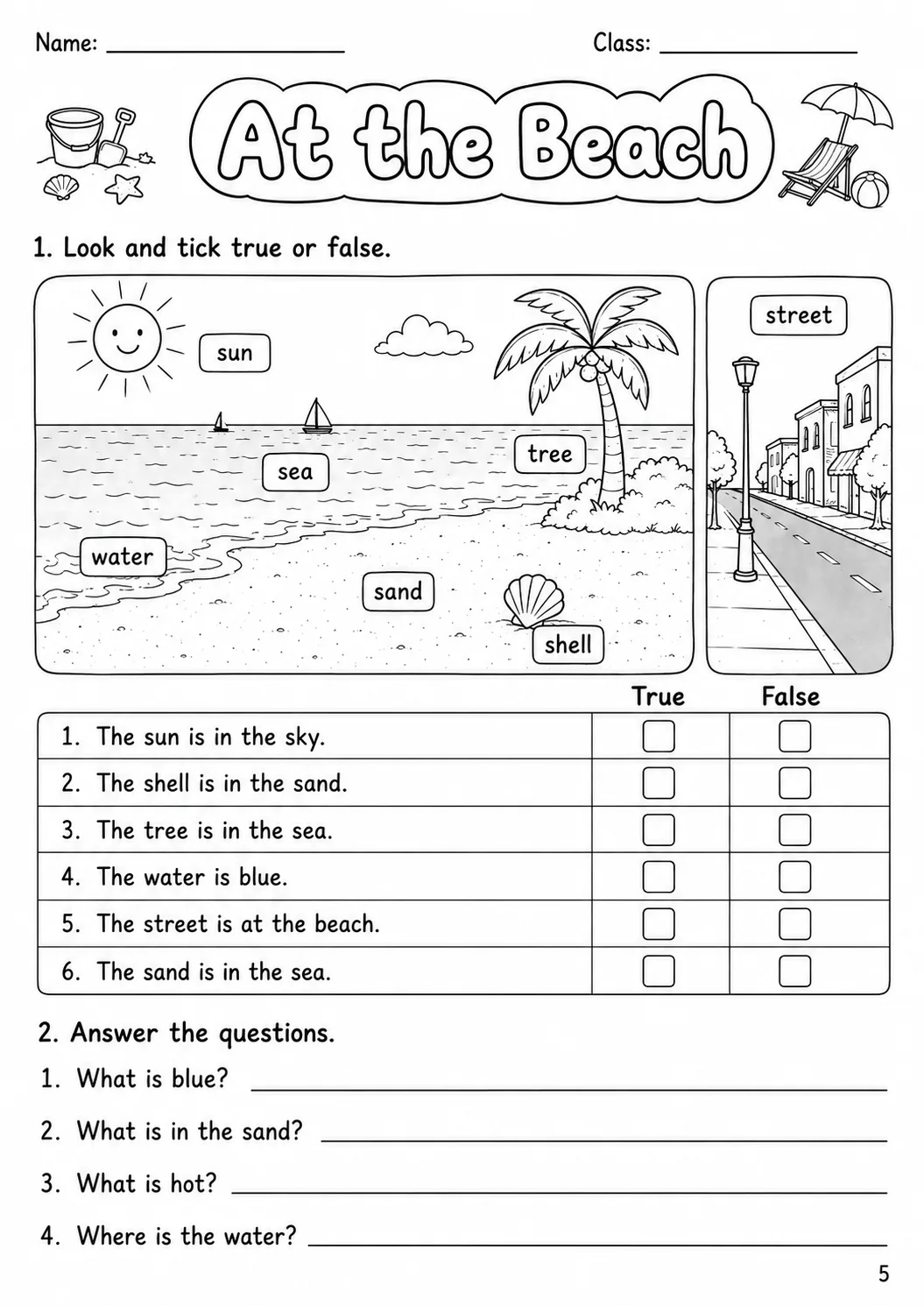 The World Around Us Starters Vocabulary Worksheet Pack page 7 printable worksheet preview