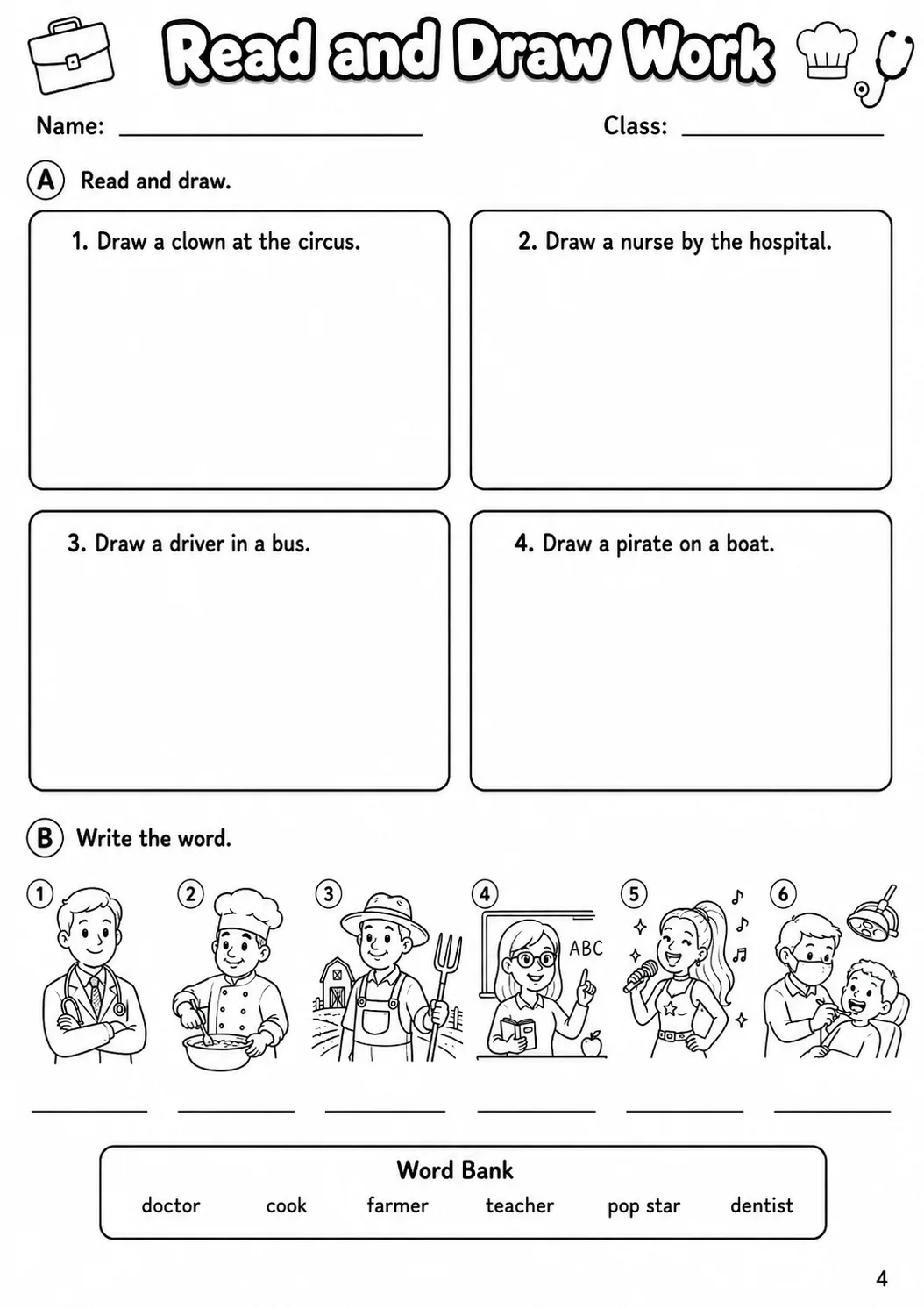 Work Movers Vocabulary Worksheet Pack page 10 printable worksheet preview