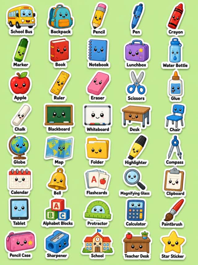 Classroom Stickers Printable Sticker Sheet