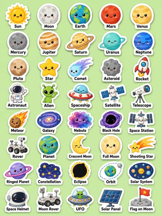 Weather Printable Sticker Sheet