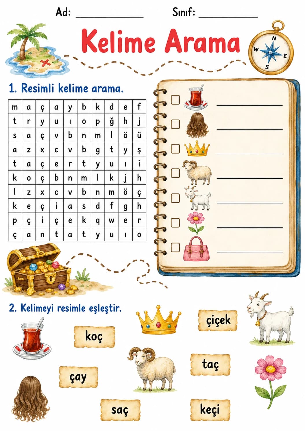 Turkish Letter C Cedilla Phonics Worksheets Pack page 2 printable worksheet preview