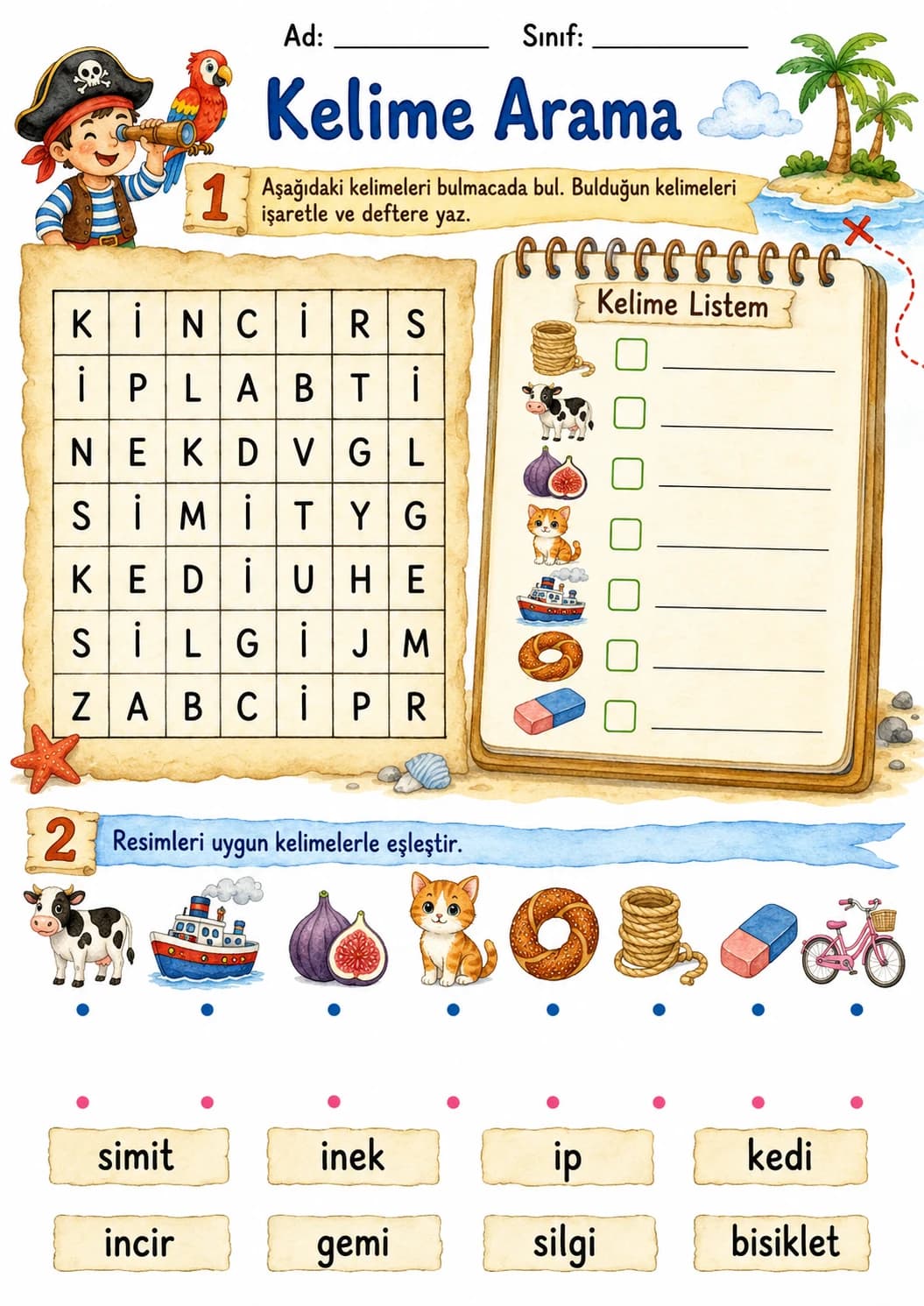 Turkish Letter Dotted I Phonics Worksheets Pack page 7 printable worksheet preview