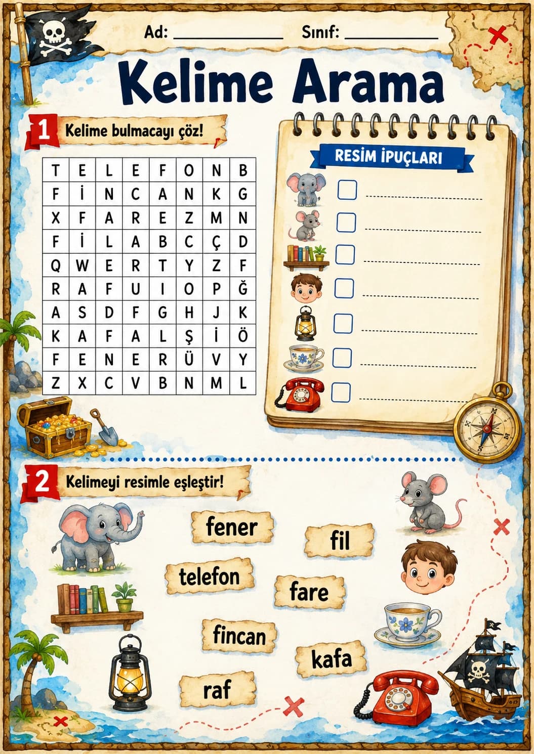 Turkish Letter F Phonics Worksheets Pack printable worksheet pack preview from KiwiBee