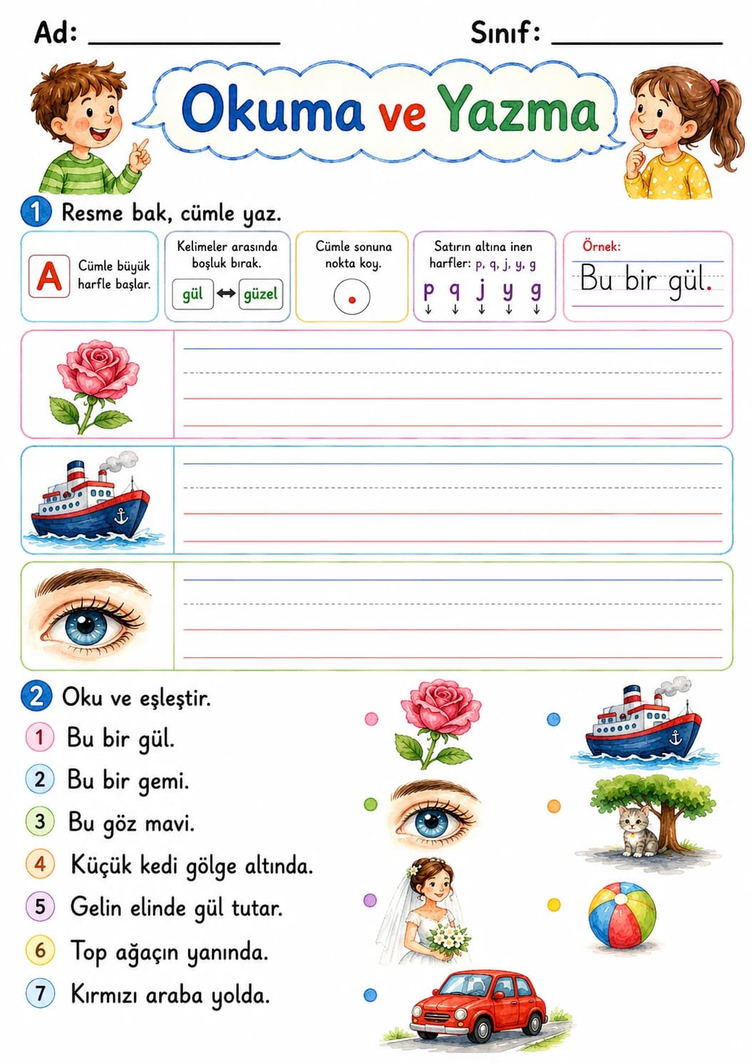 Turkish Letter G Phonics Worksheets Pack page 8 printable worksheet preview