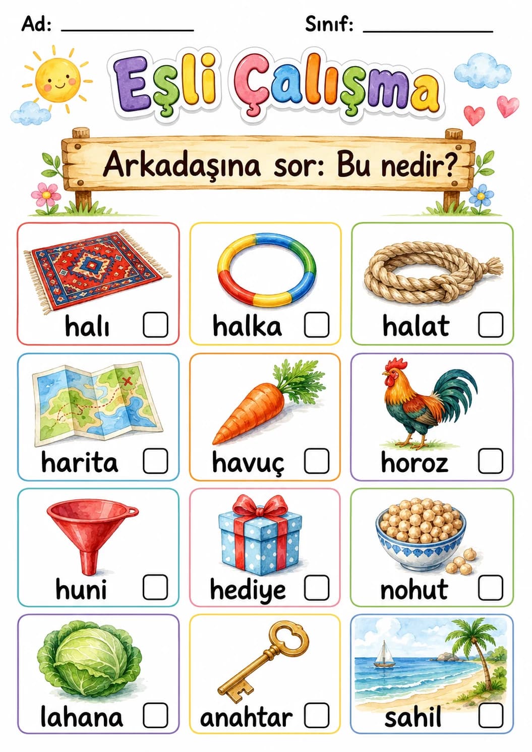 Turkish Letter H Phonics Worksheets Pack page 3 printable worksheet preview