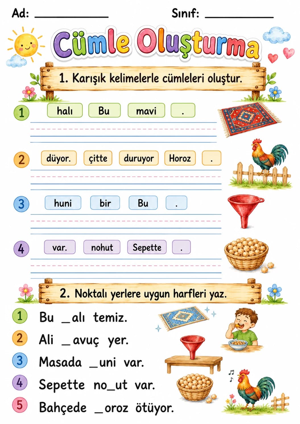 Turkish Letter H Phonics Worksheets Pack page 7 printable worksheet preview