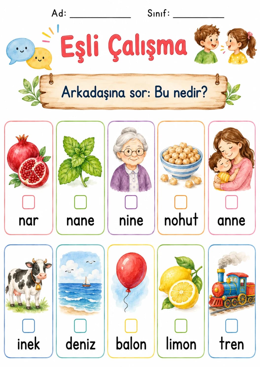 Turkish Letter N Phonics Worksheets Pack page 3 printable worksheet preview