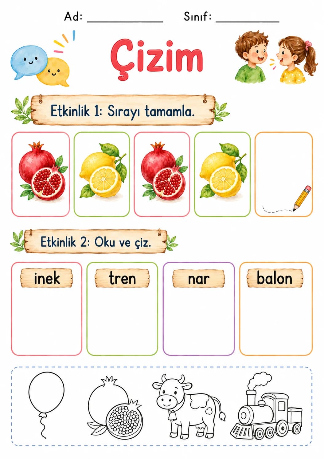Turkish Letter N Phonics Worksheets Pack page 7 printable worksheet preview