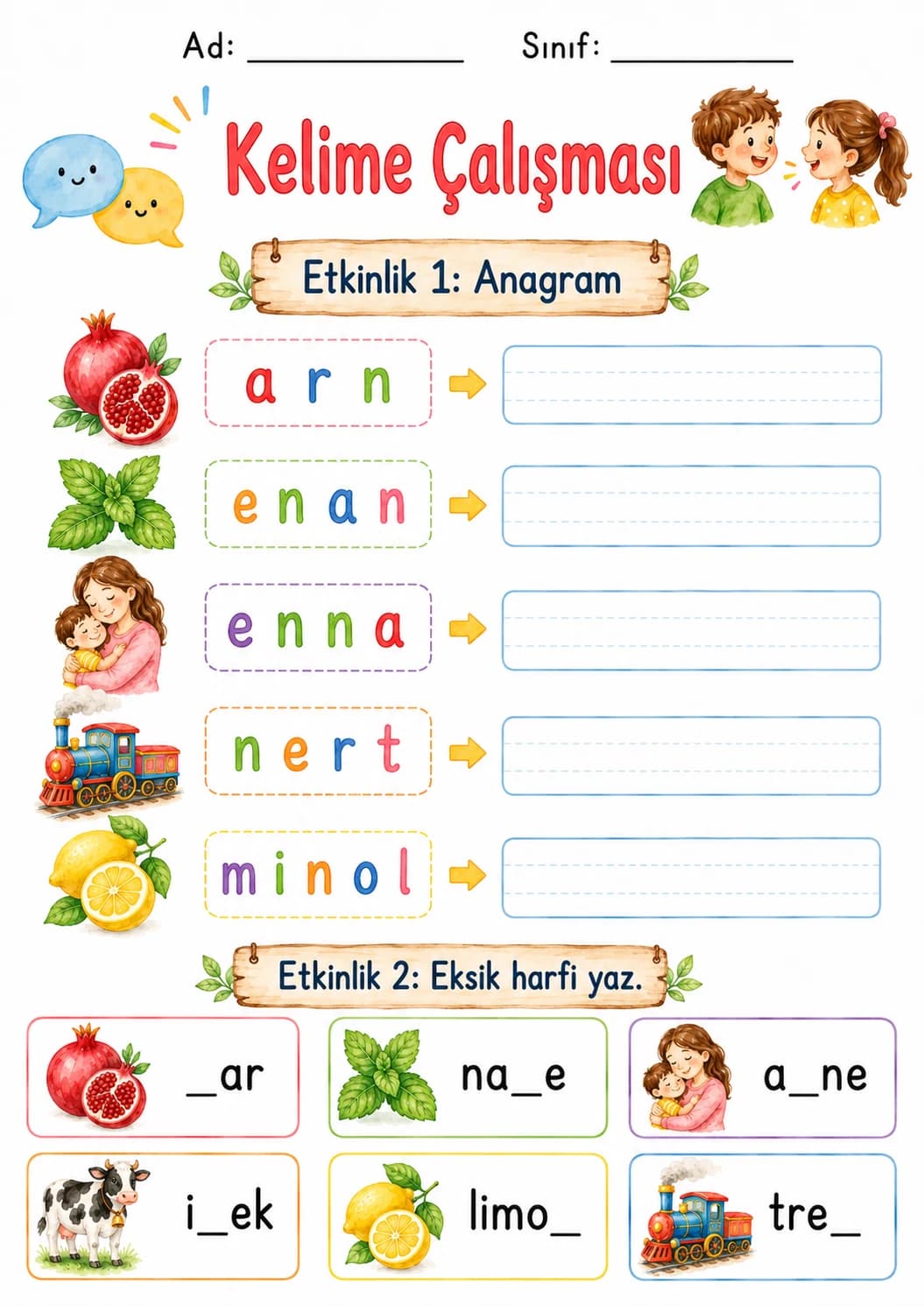 Turkish Letter N Phonics Worksheets Pack page 9 printable worksheet preview