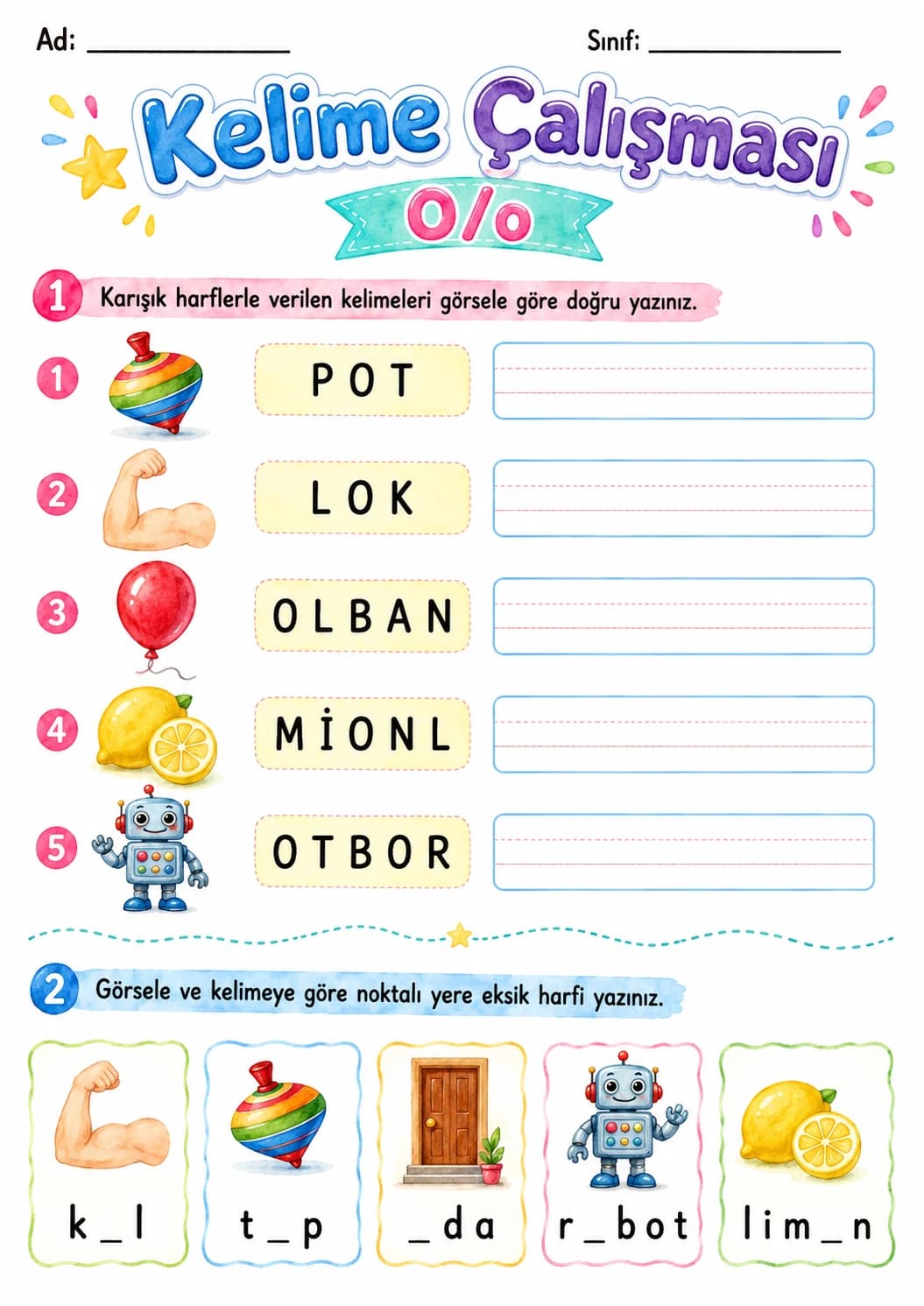 Turkish Letter O Phonics Worksheets Pack page 4 printable worksheet preview