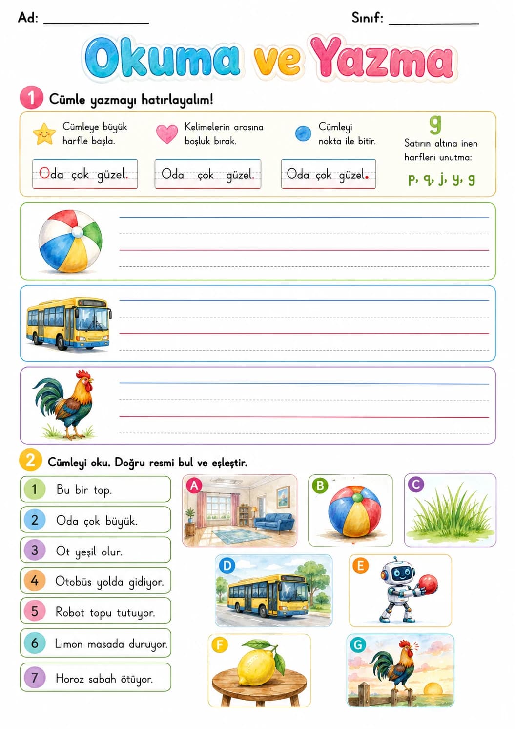 Turkish Letter O Phonics Worksheets Pack page 7 printable worksheet preview