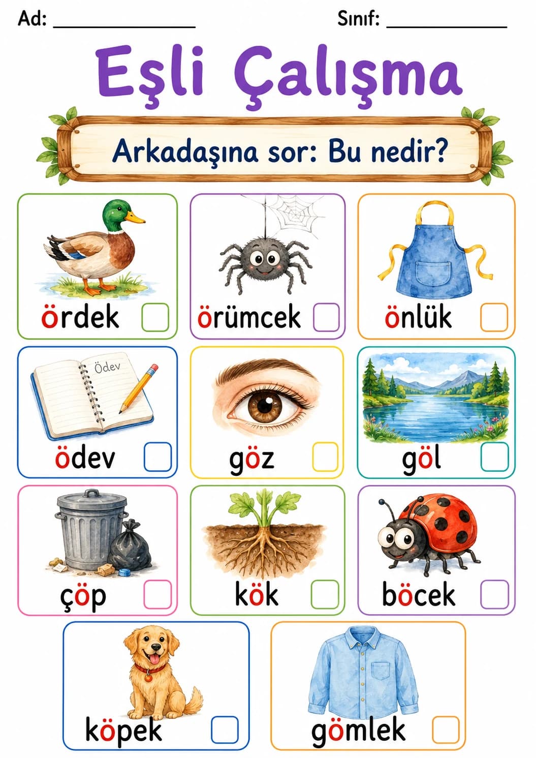 Turkish Letter O Umlaut Phonics Worksheets Pack page 4 printable worksheet preview