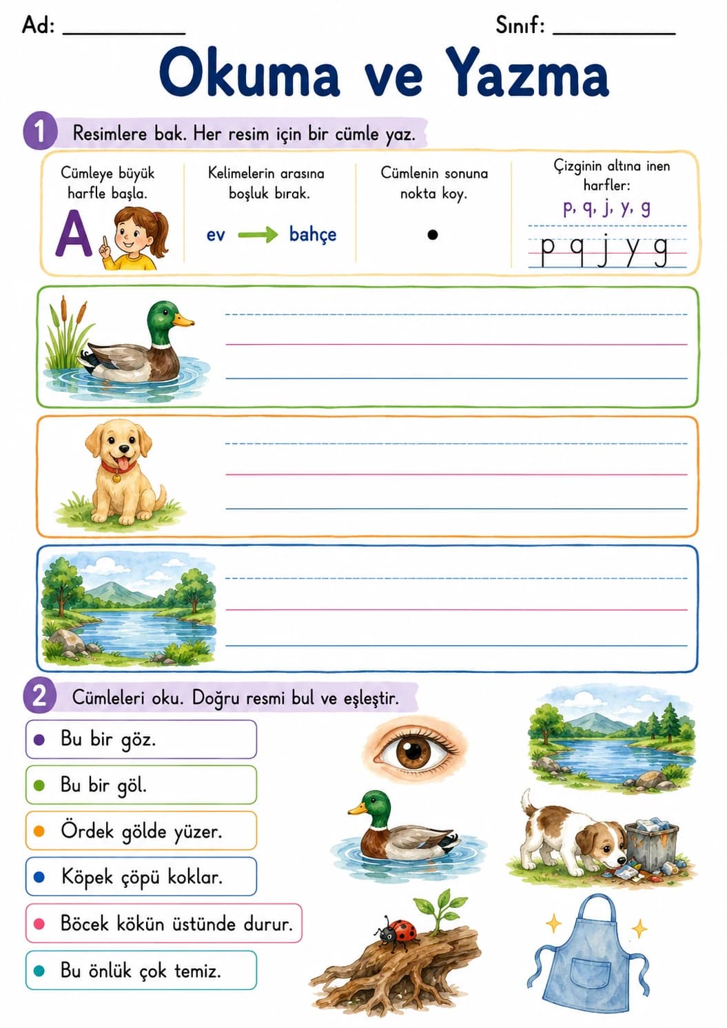 Turkish Letter O Umlaut Phonics Worksheets Pack page 6 printable worksheet preview