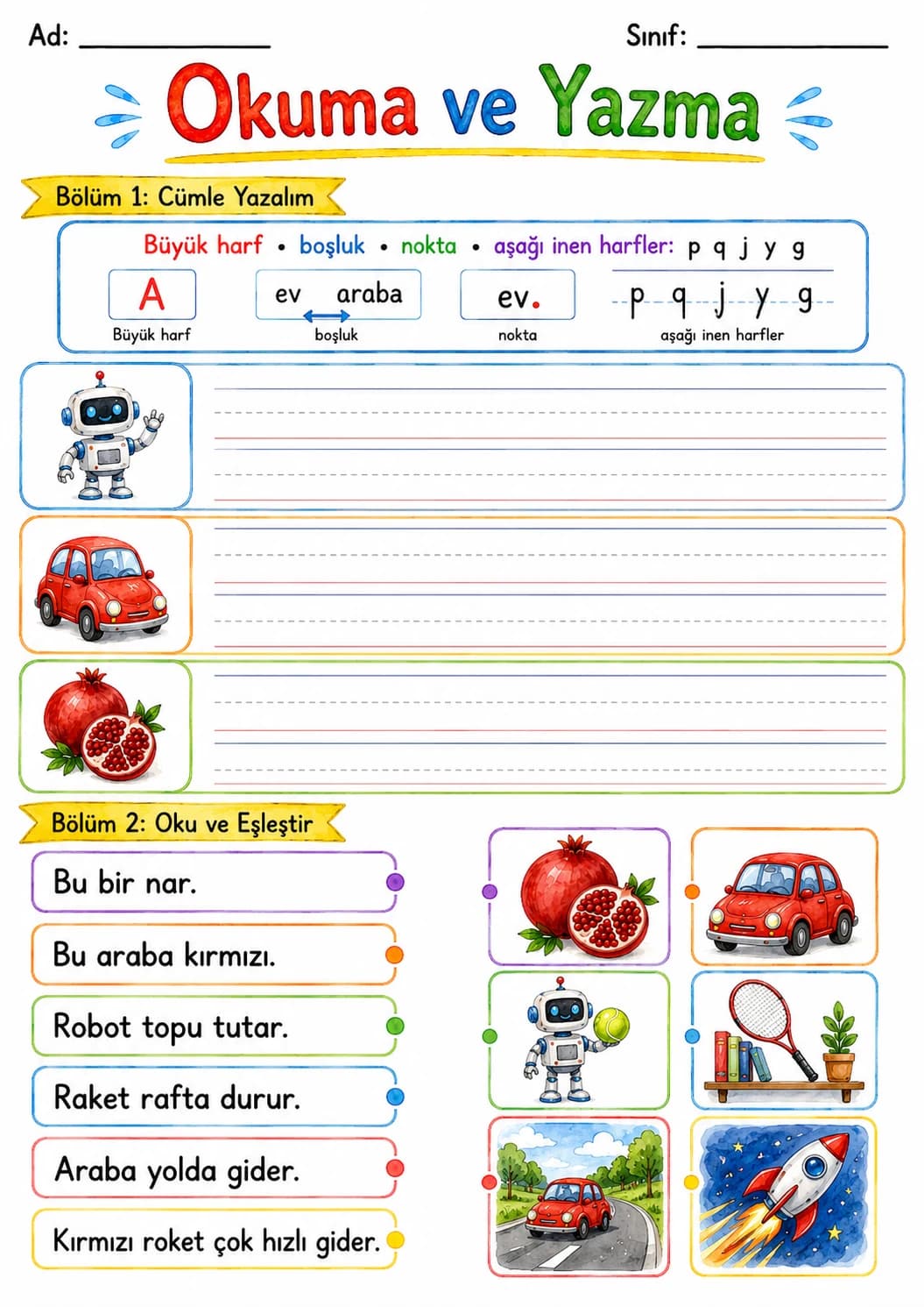 Turkish Letter R Phonics Worksheets Pack page 6 printable worksheet preview