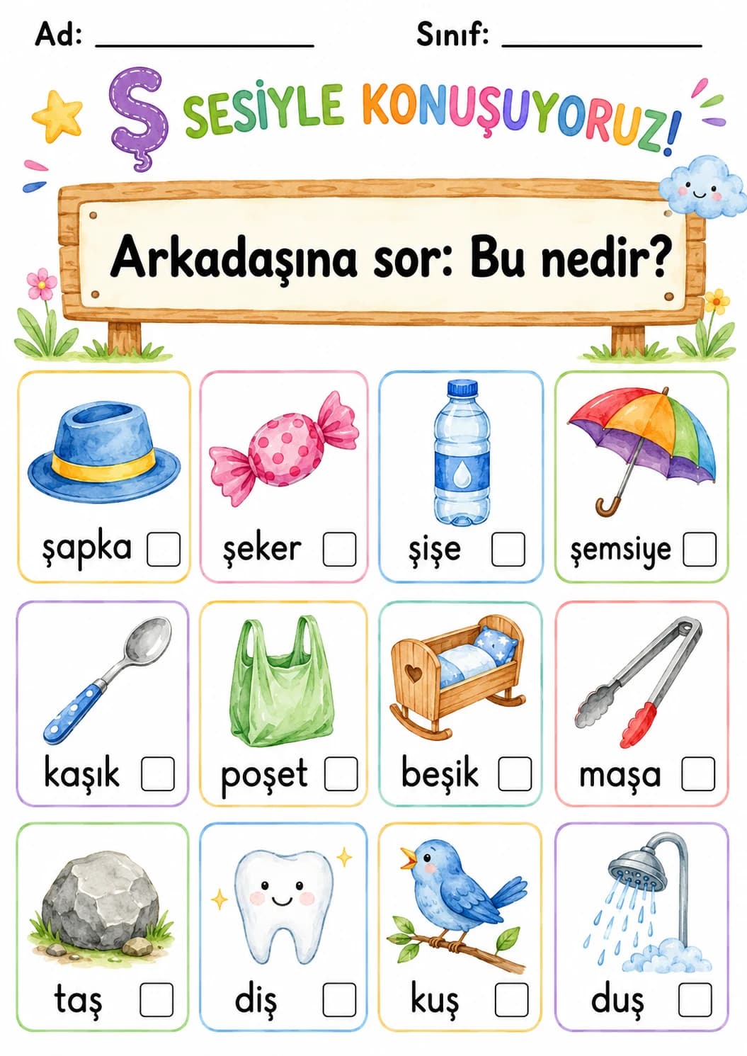 Turkish Letter S Cedilla Phonics Worksheets Pack page 3 printable worksheet preview