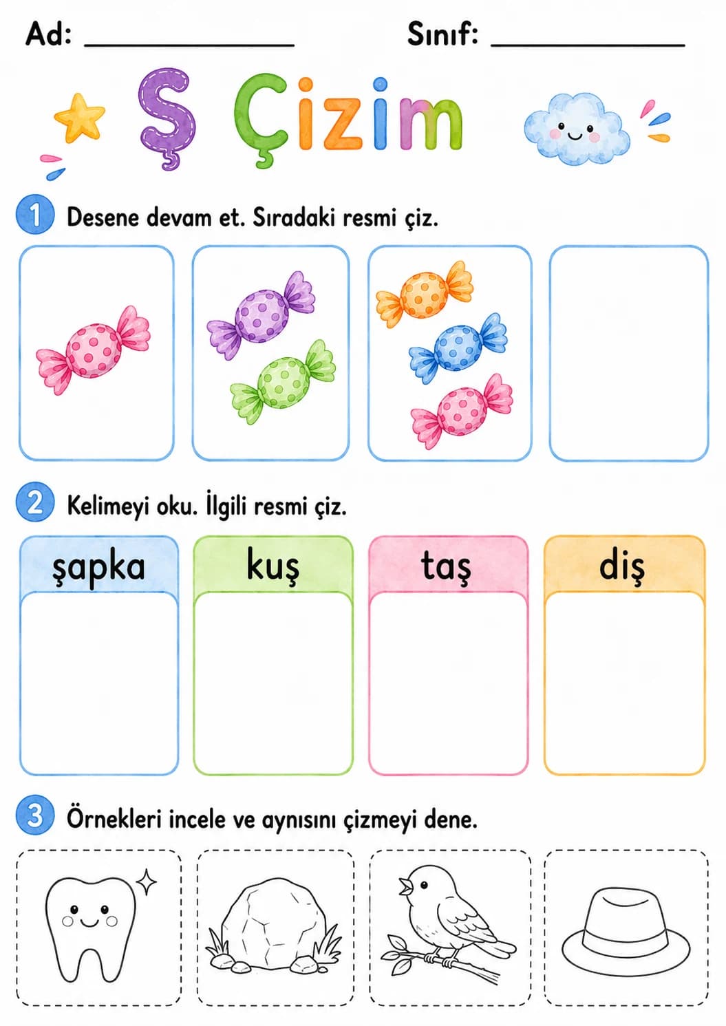 Turkish Letter S Cedilla Phonics Worksheets Pack page 9 printable worksheet preview