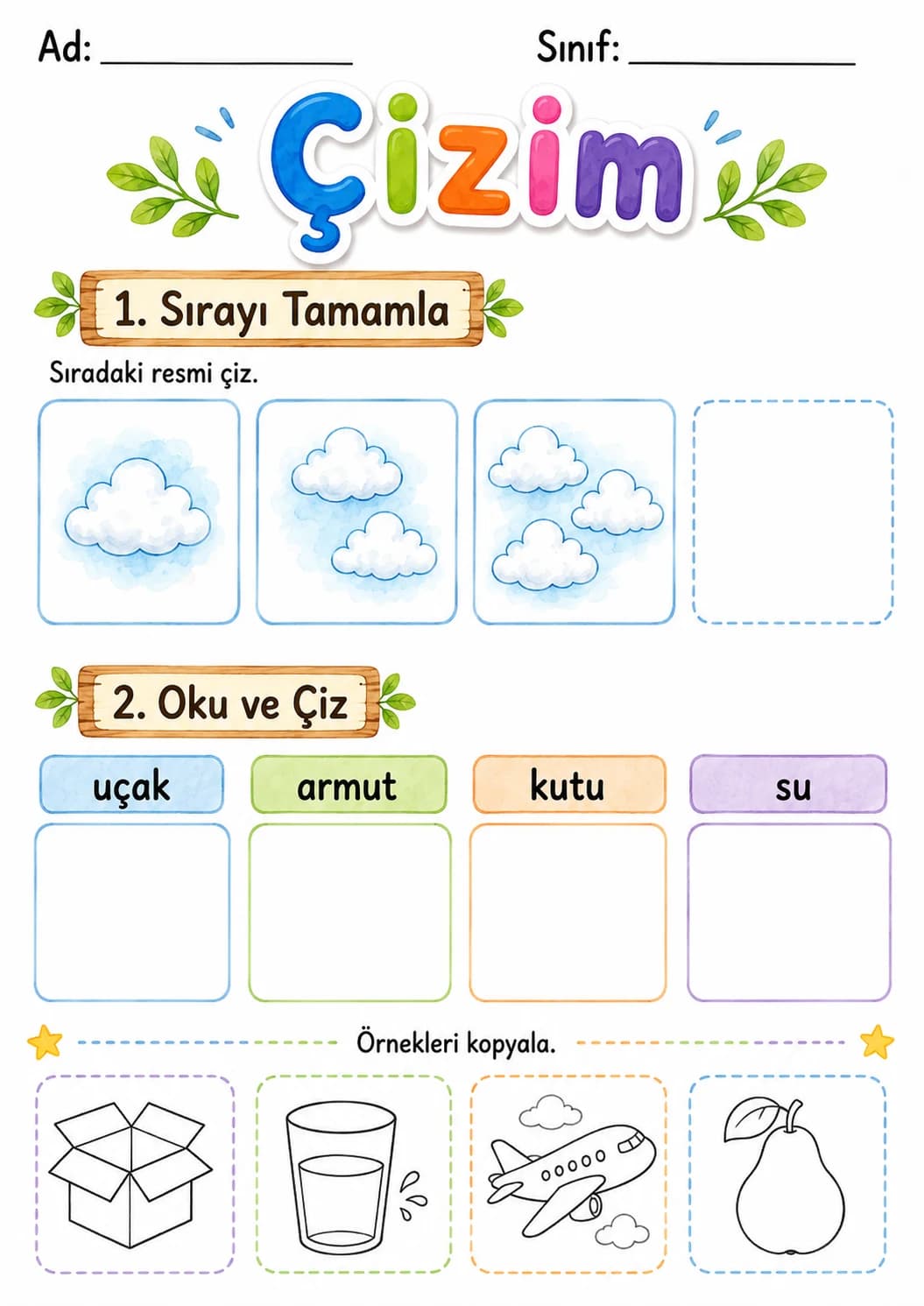 Turkish Letter U Phonics Worksheets Pack page 5 printable worksheet preview