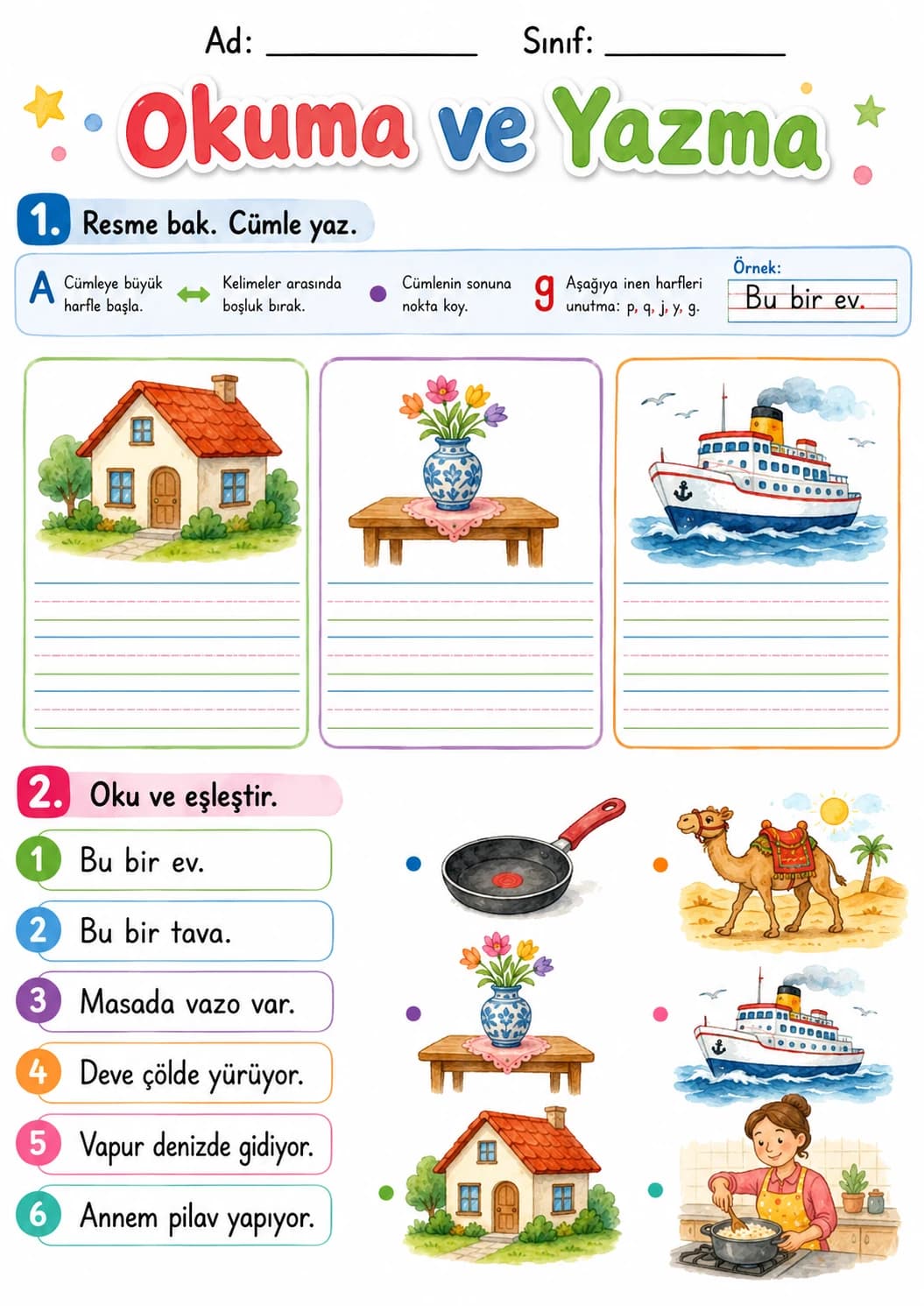 Turkish Letter V Phonics Worksheets Pack page 7 printable worksheet preview