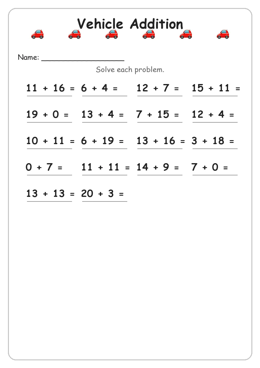 Vehicle Addition (Grade 2)