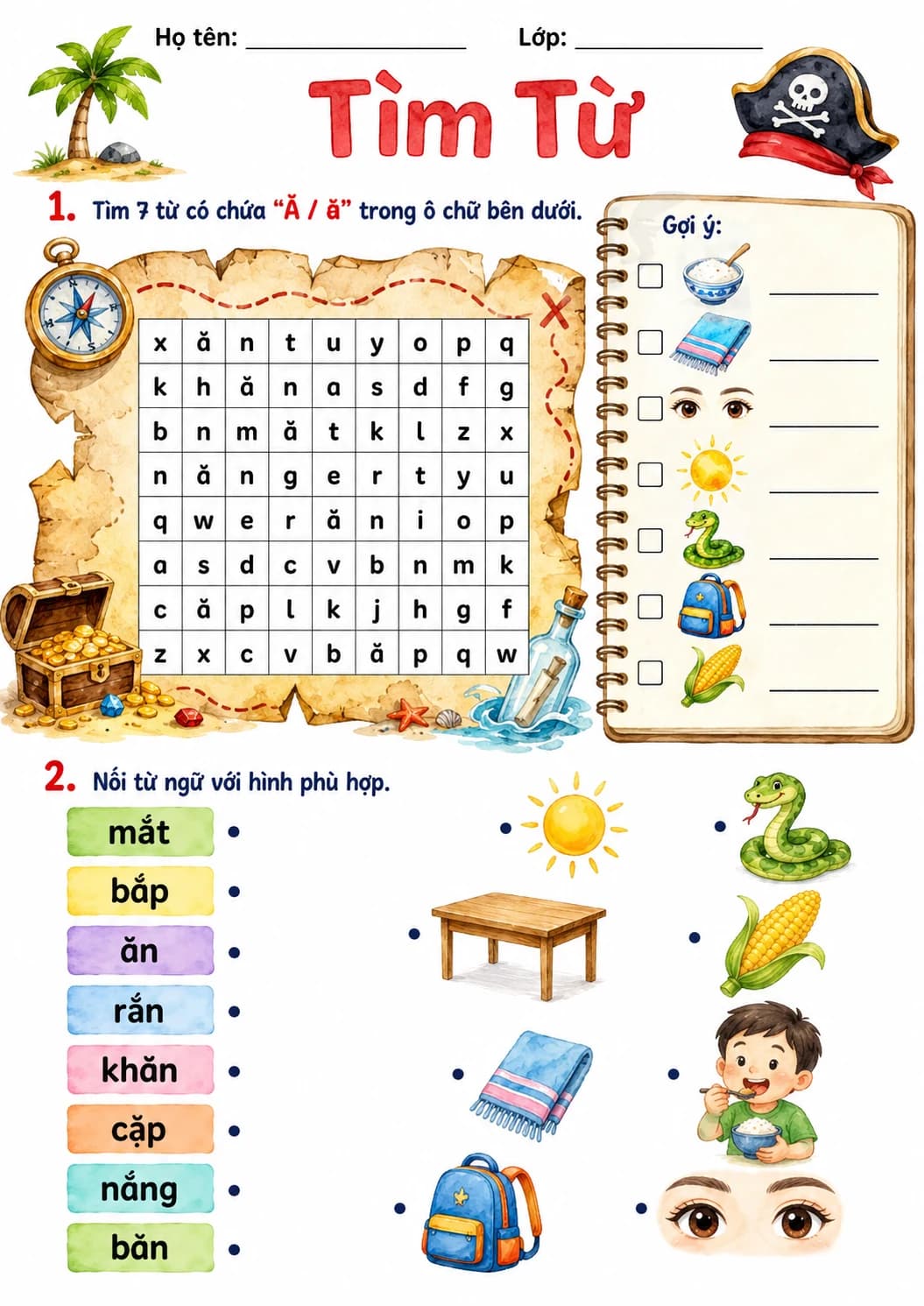 Vietnamese Letter A Breve Phonics Worksheets Pack printable worksheet pack preview from KiwiBee
