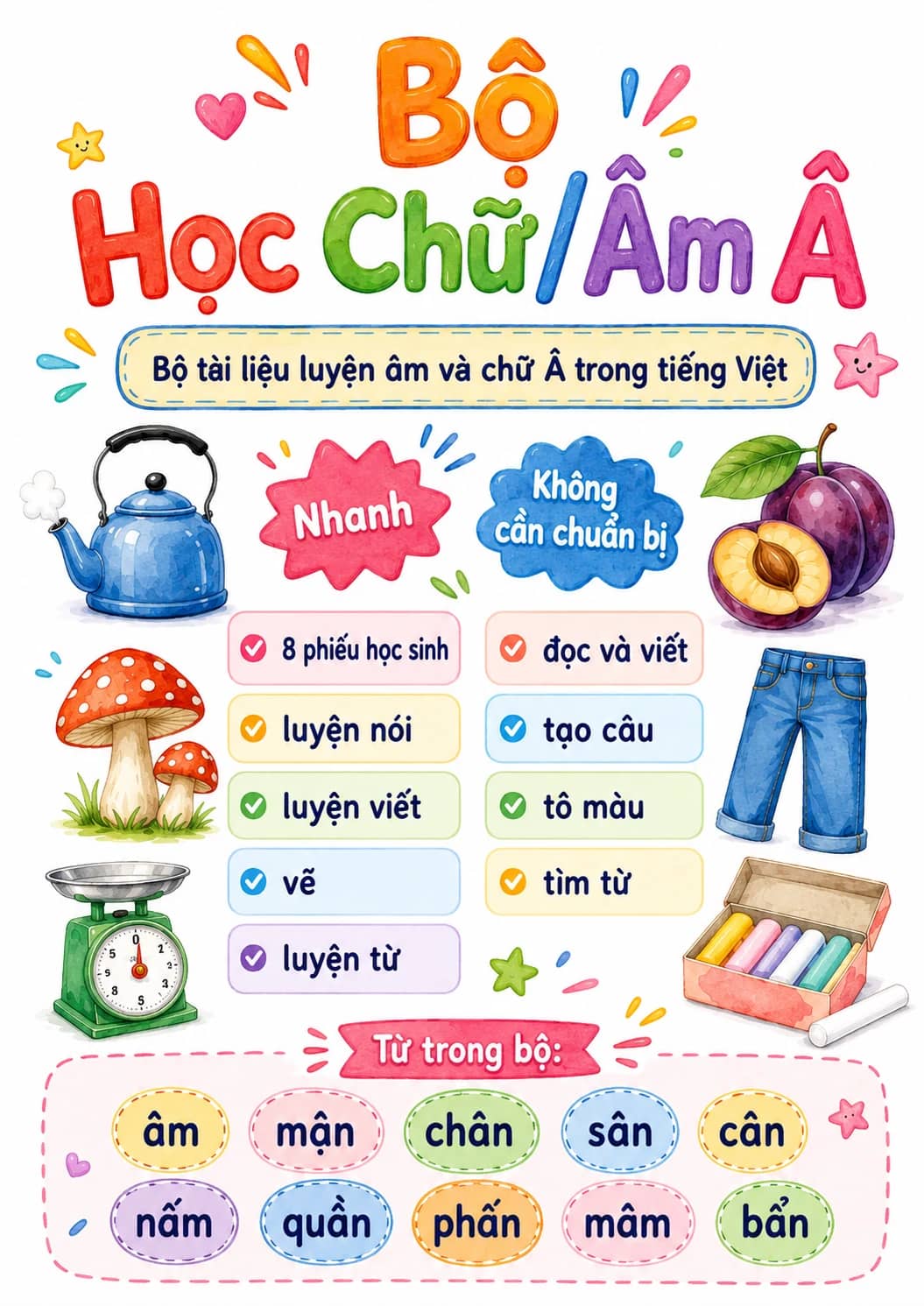 Vietnamese Letter A Circumflex Phonics Worksheets Pack printable worksheet pack preview from KiwiBee