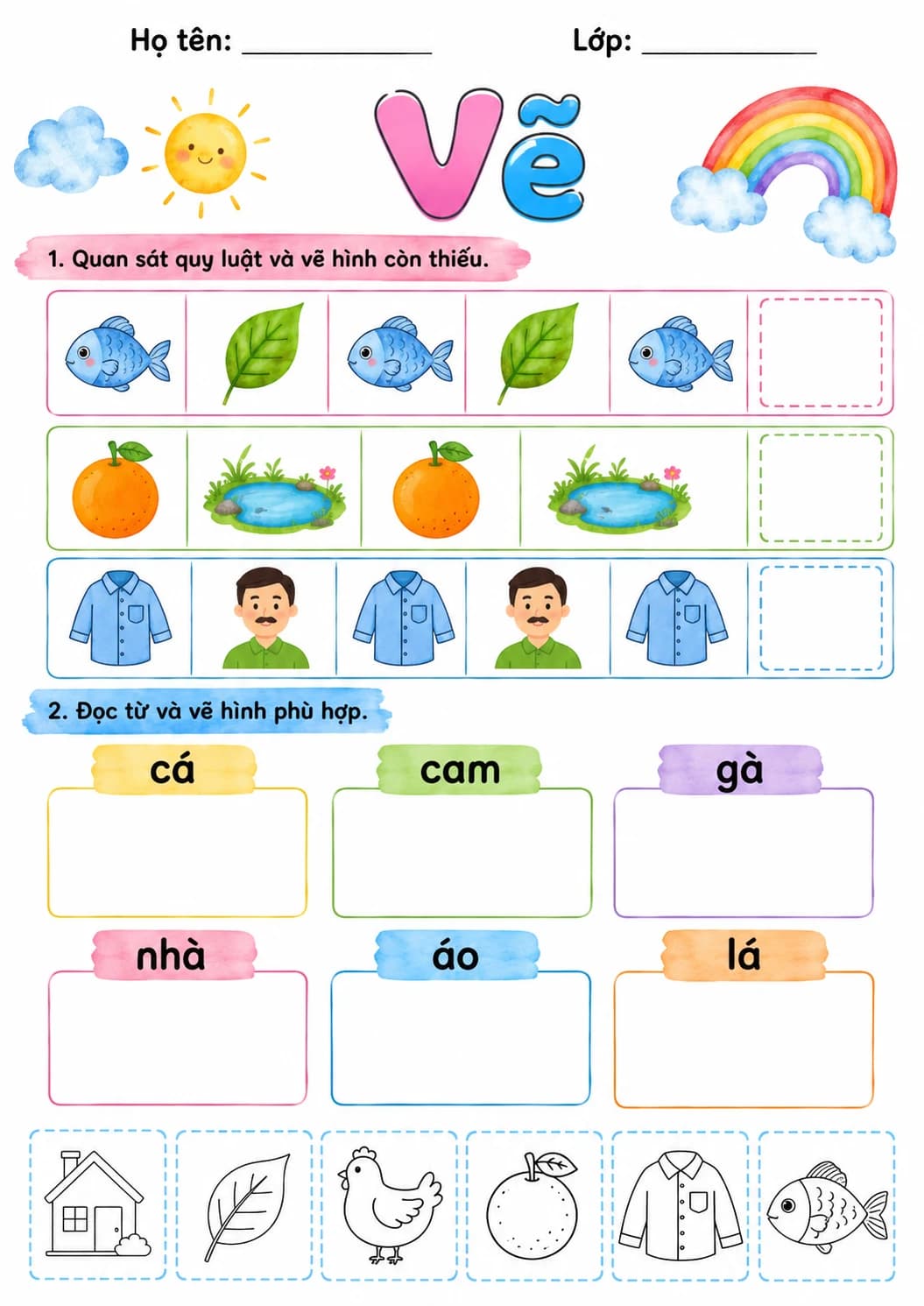 Vietnamese Letter A Phonics Worksheets Pack page 5 printable worksheet preview