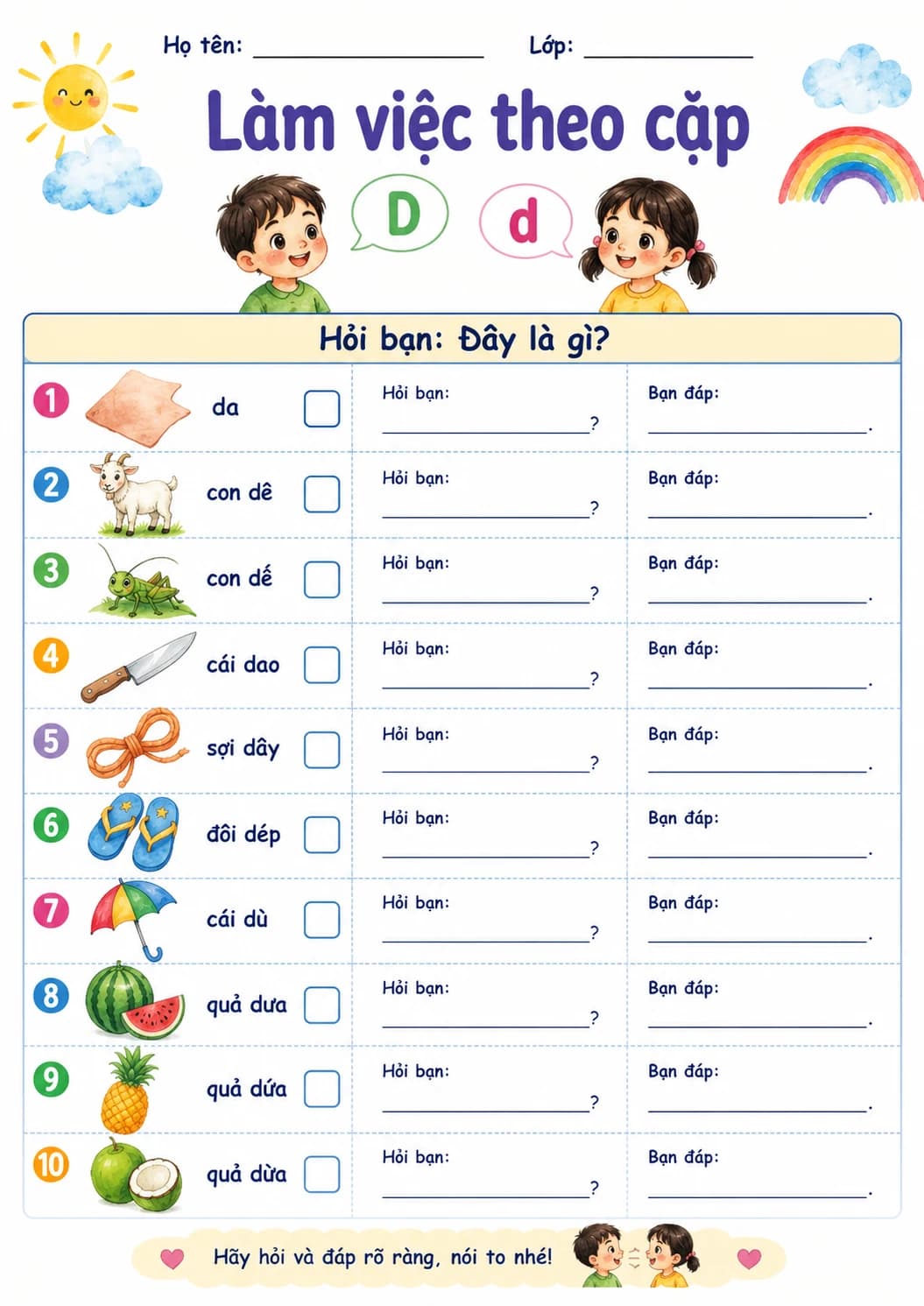 Vietnamese Letter D Phonics Worksheets Pack page 3 printable worksheet preview