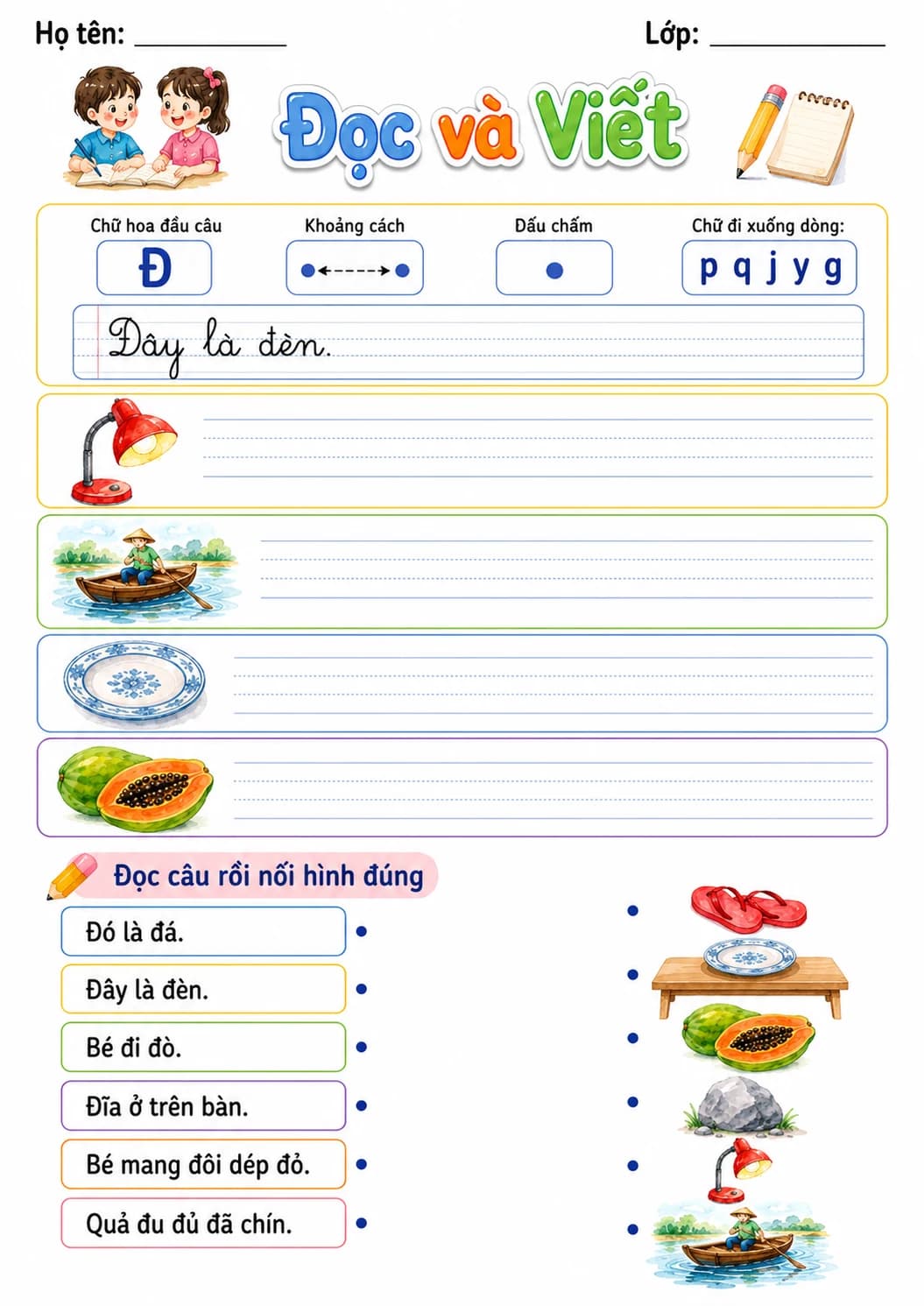Vietnamese Letter D Stroke Phonics Worksheets Pack page 9 printable worksheet preview